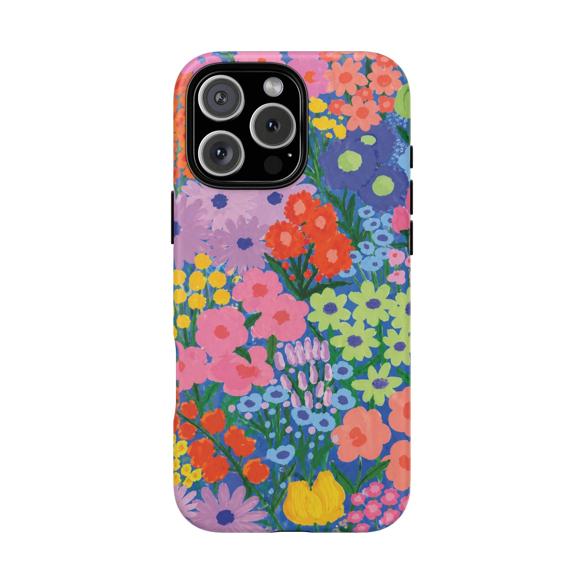 Colorful Floral Pattern Cute Aesthetic Tough Case