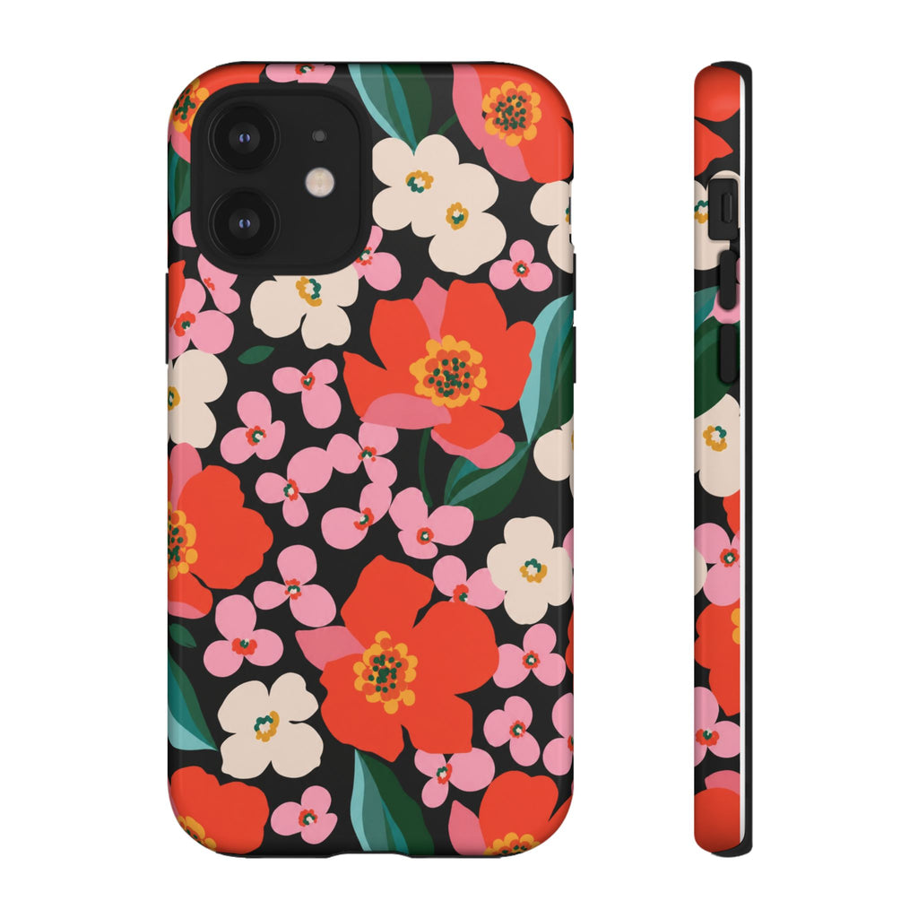 Bold Retro Floral Tough Case