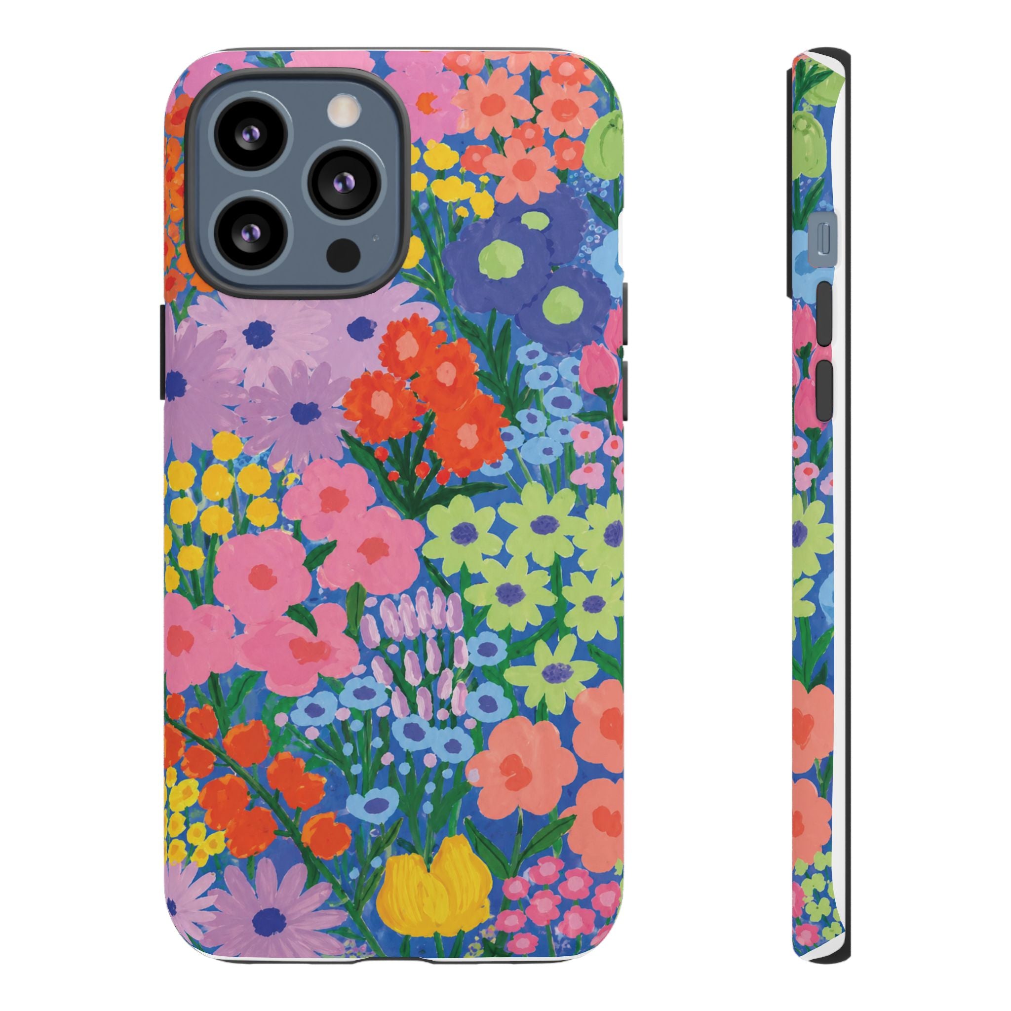 Colorful Floral Pattern Cute Aesthetic Tough Case