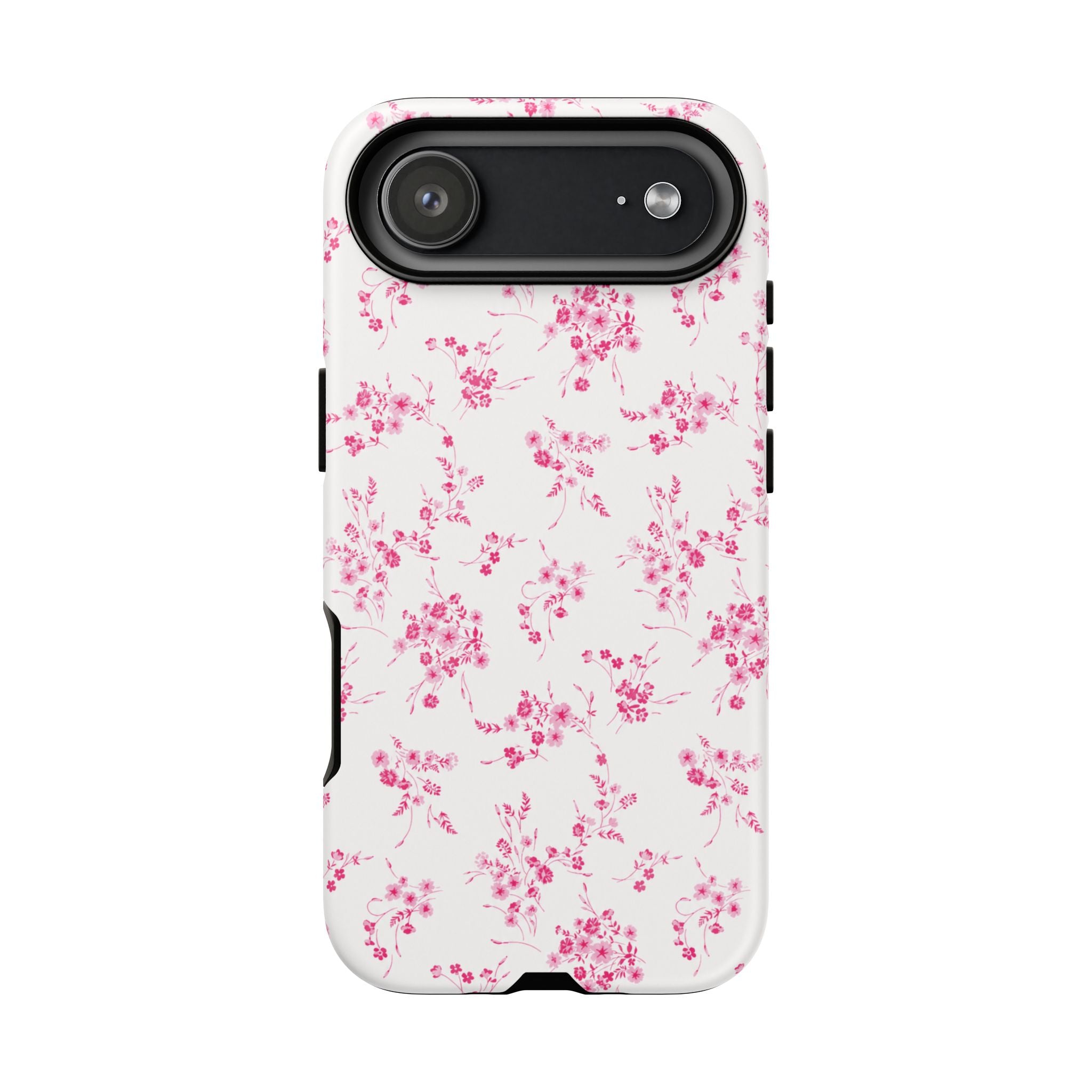 Burgundy Ditsy Floral Tough Case