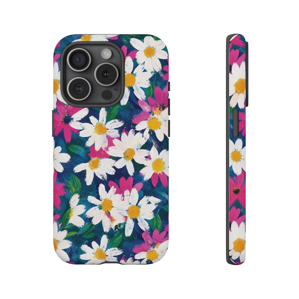 Painted Daisy Floral Tough Case