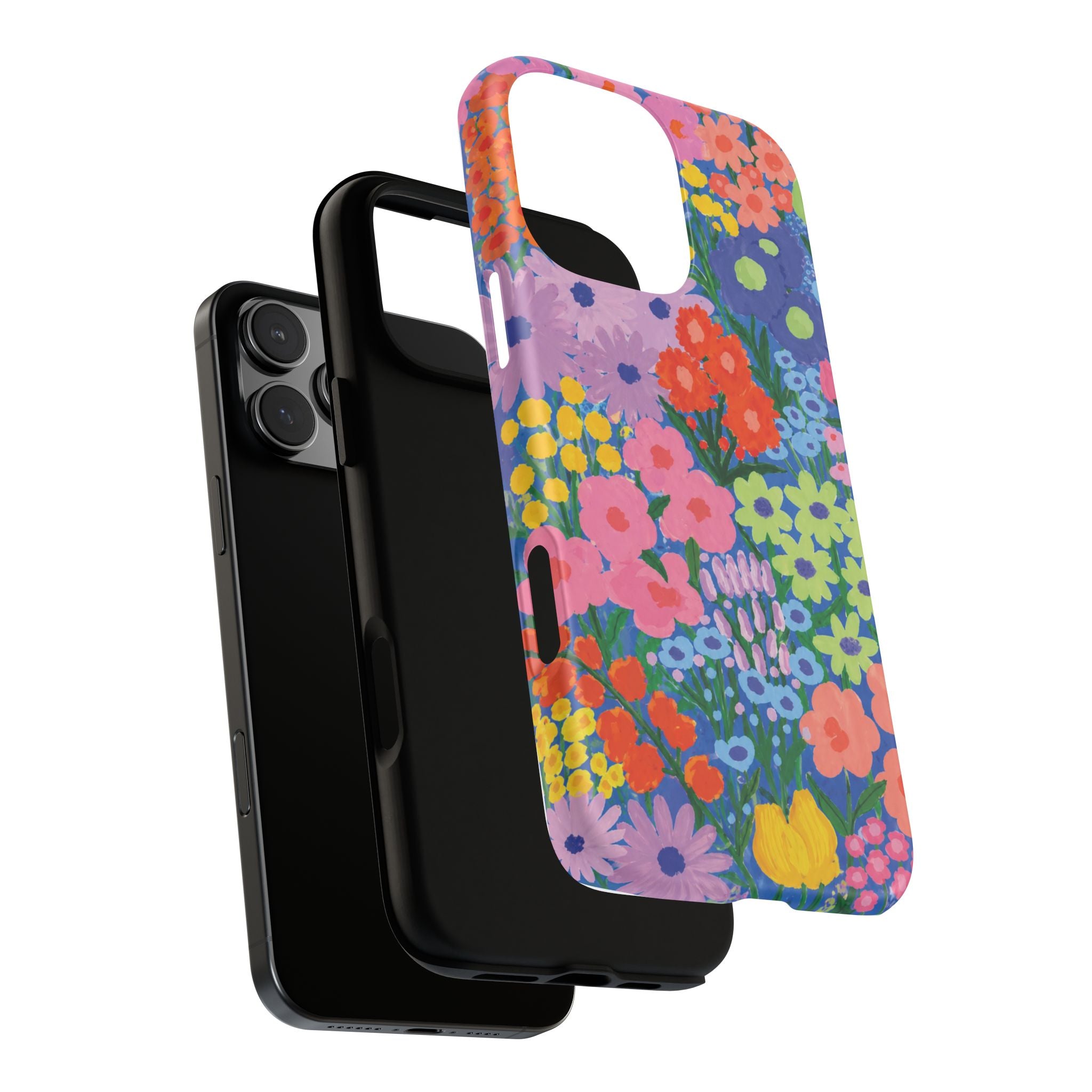 Colorful Floral Pattern Cute Aesthetic Tough Case