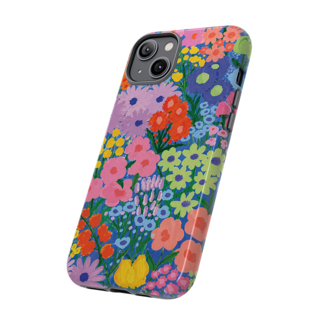 Colorful Floral Pattern Cute Aesthetic Tough Case