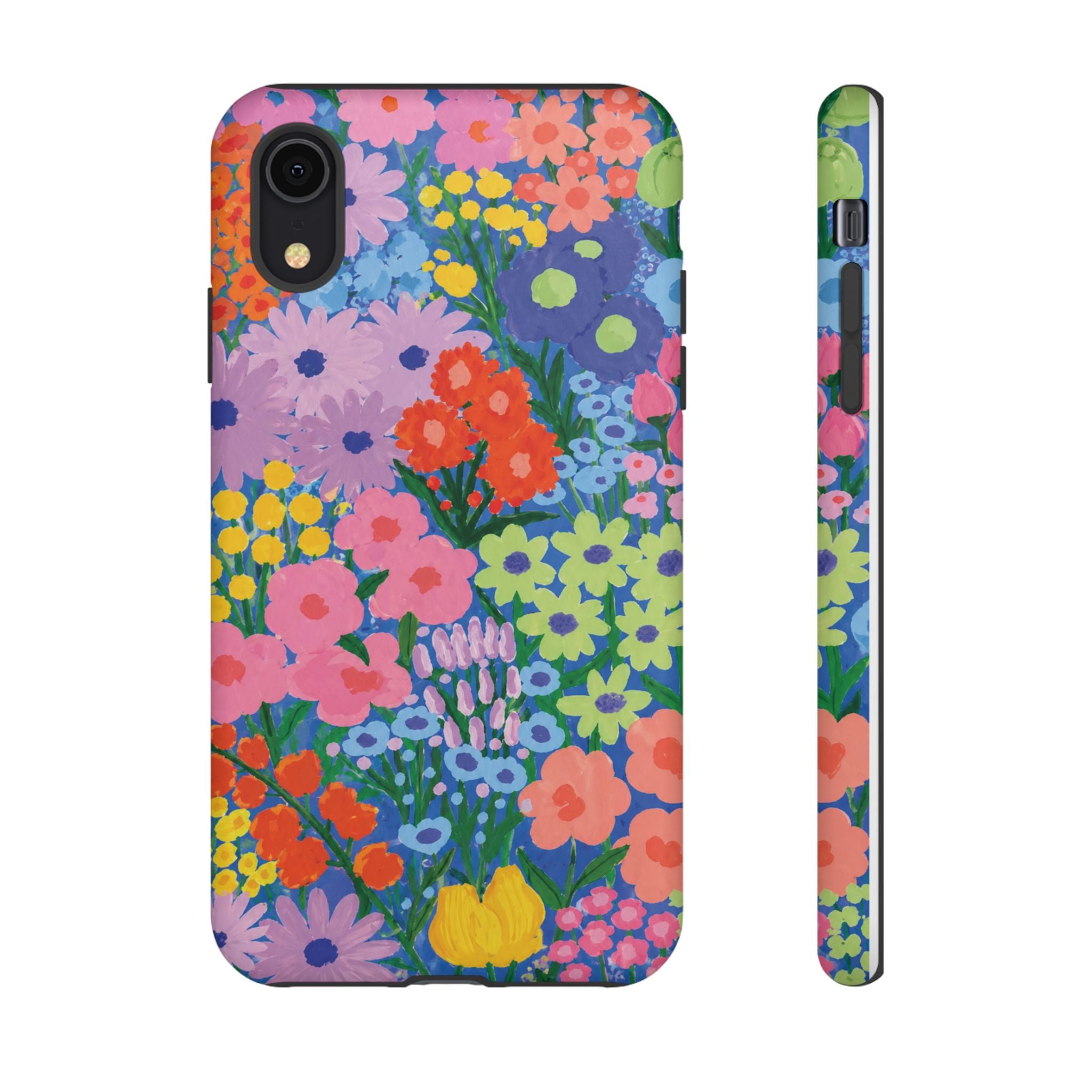 Colorful Floral Pattern Cute Aesthetic Tough Case