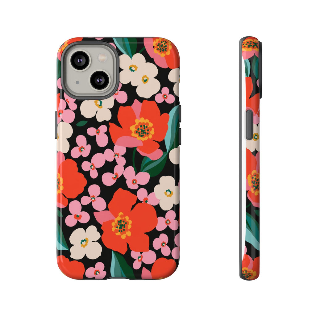 Bold Retro Floral Tough Case