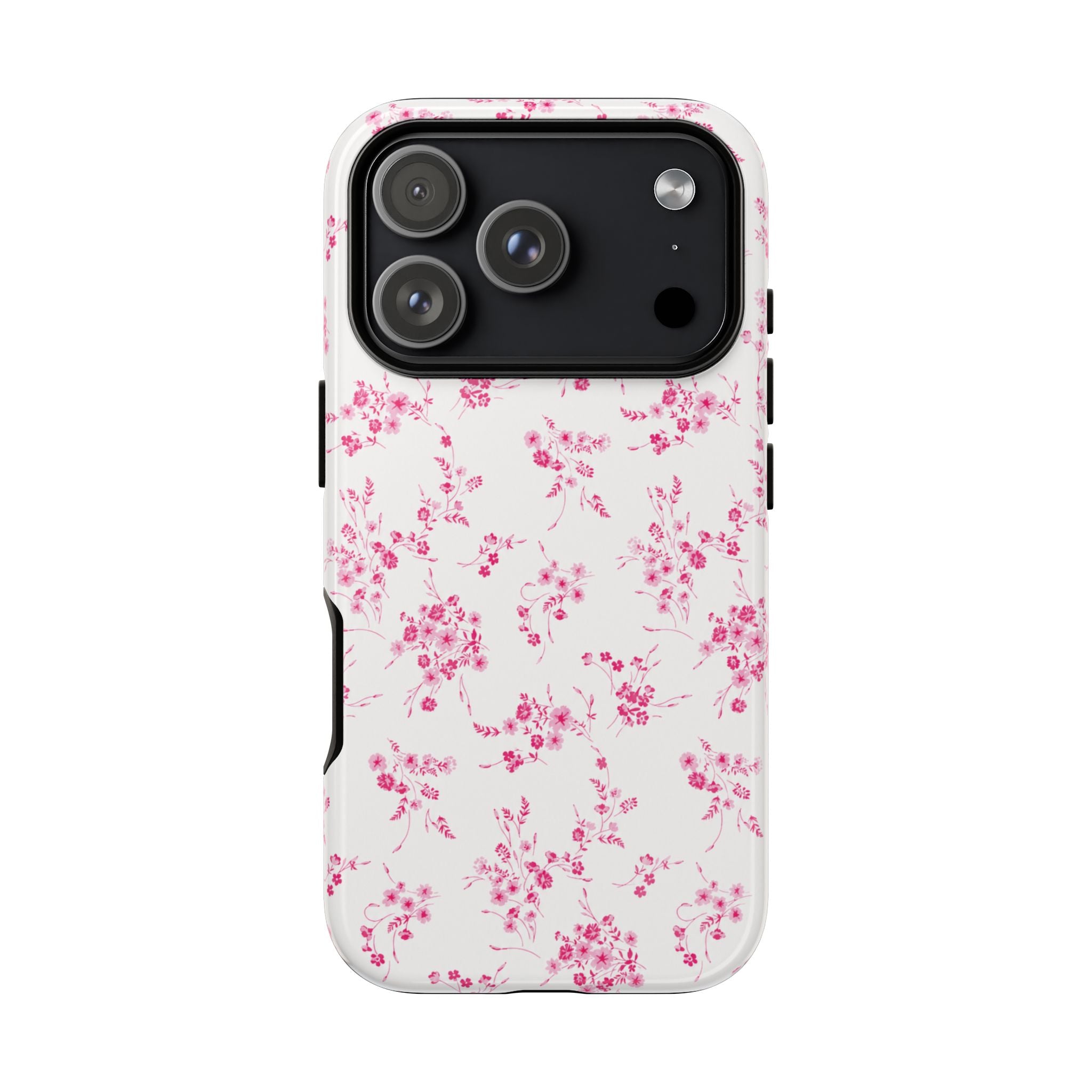 Burgundy Ditsy Floral Tough Case