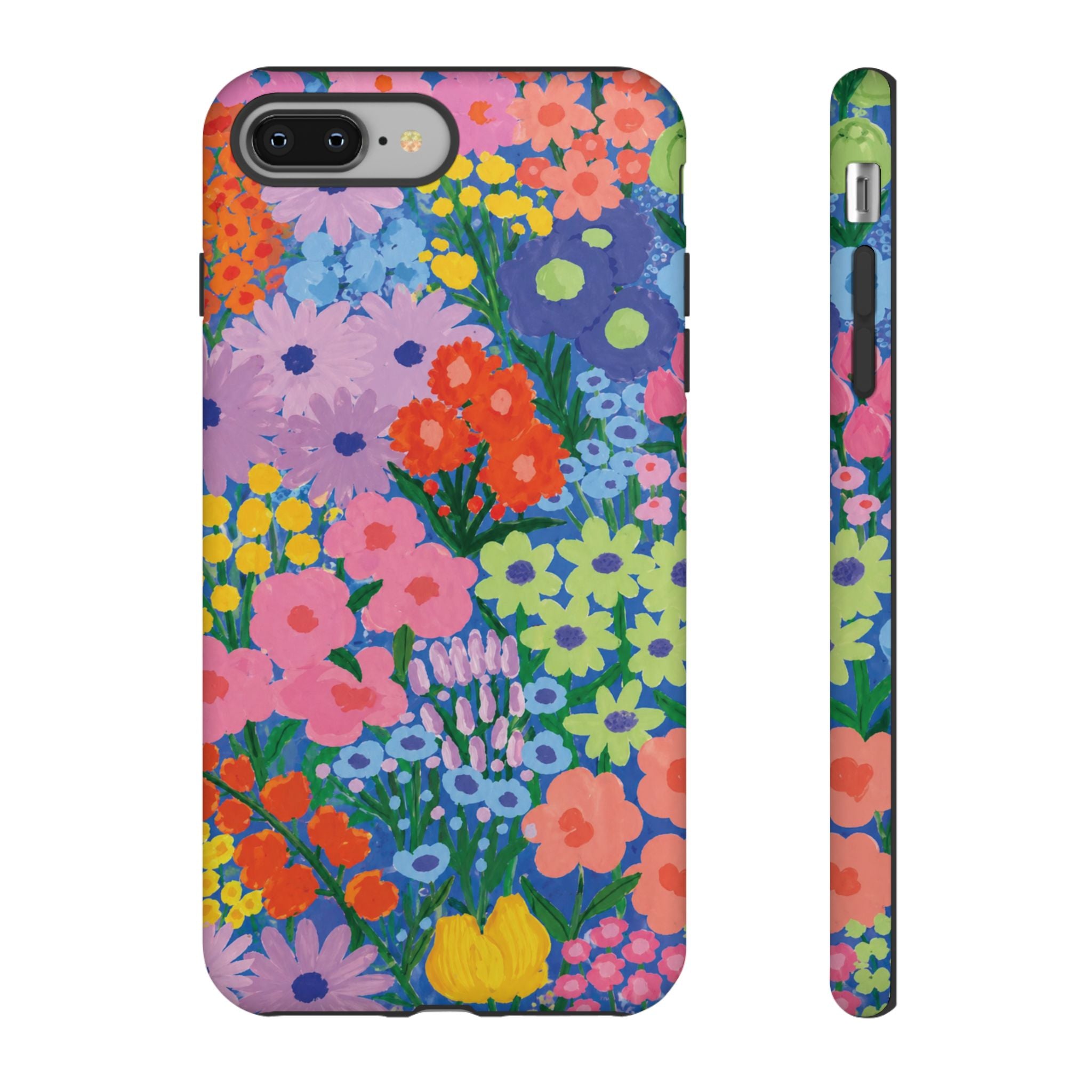 Colorful Floral Pattern Cute Aesthetic Tough Case