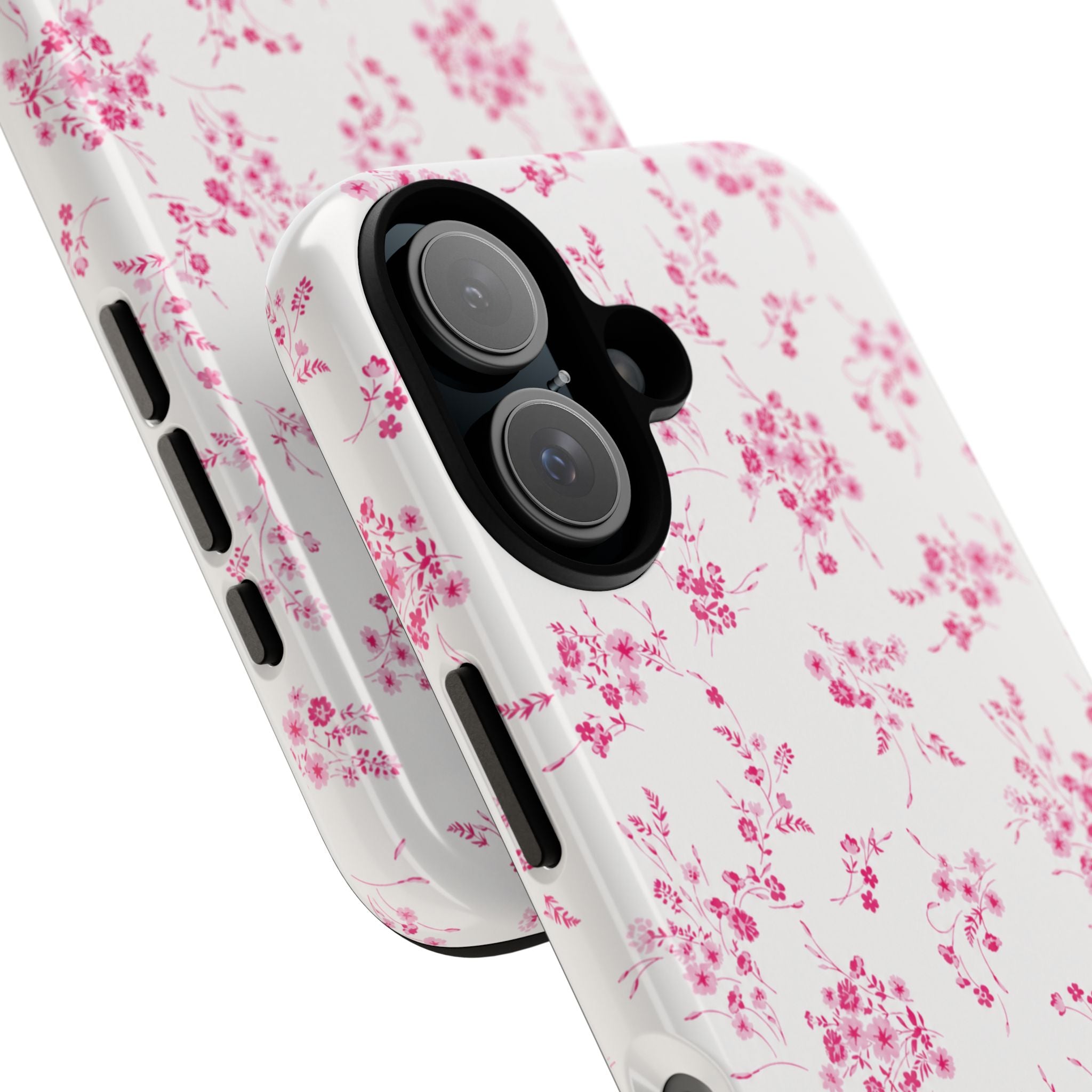 Burgundy Ditsy Floral Tough Case
