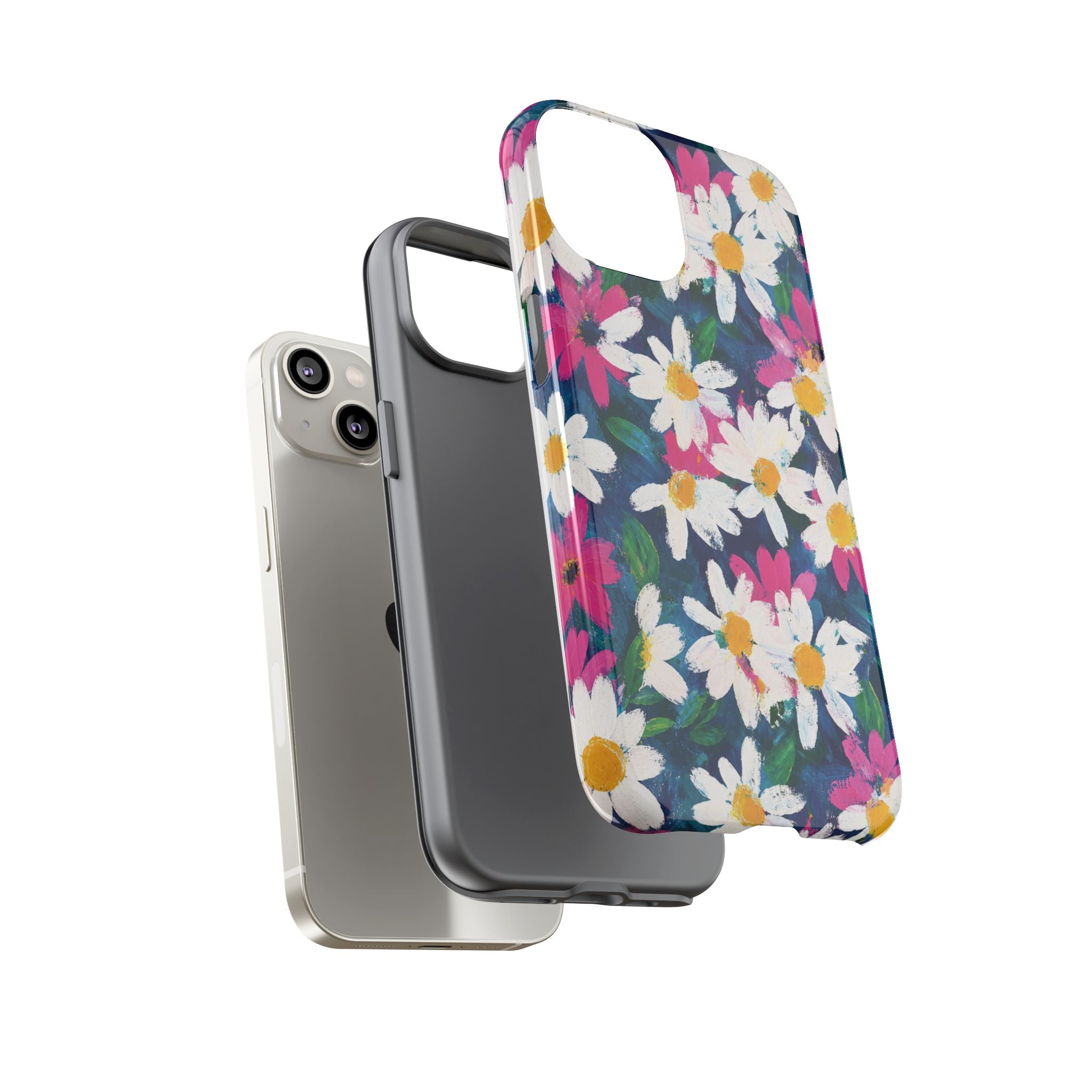 Painted Daisy Floral Tough Case