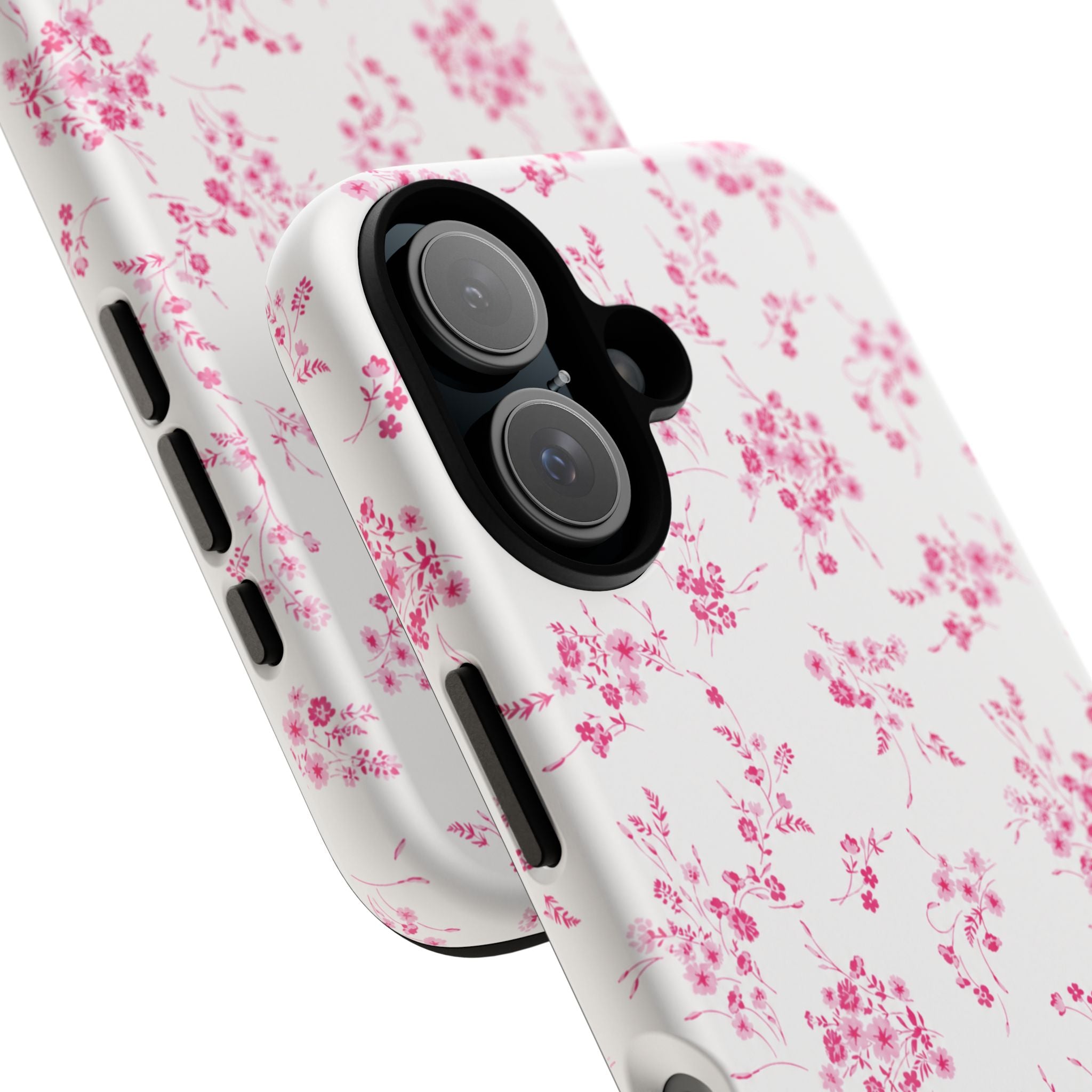 Burgundy Ditsy Floral Tough Case