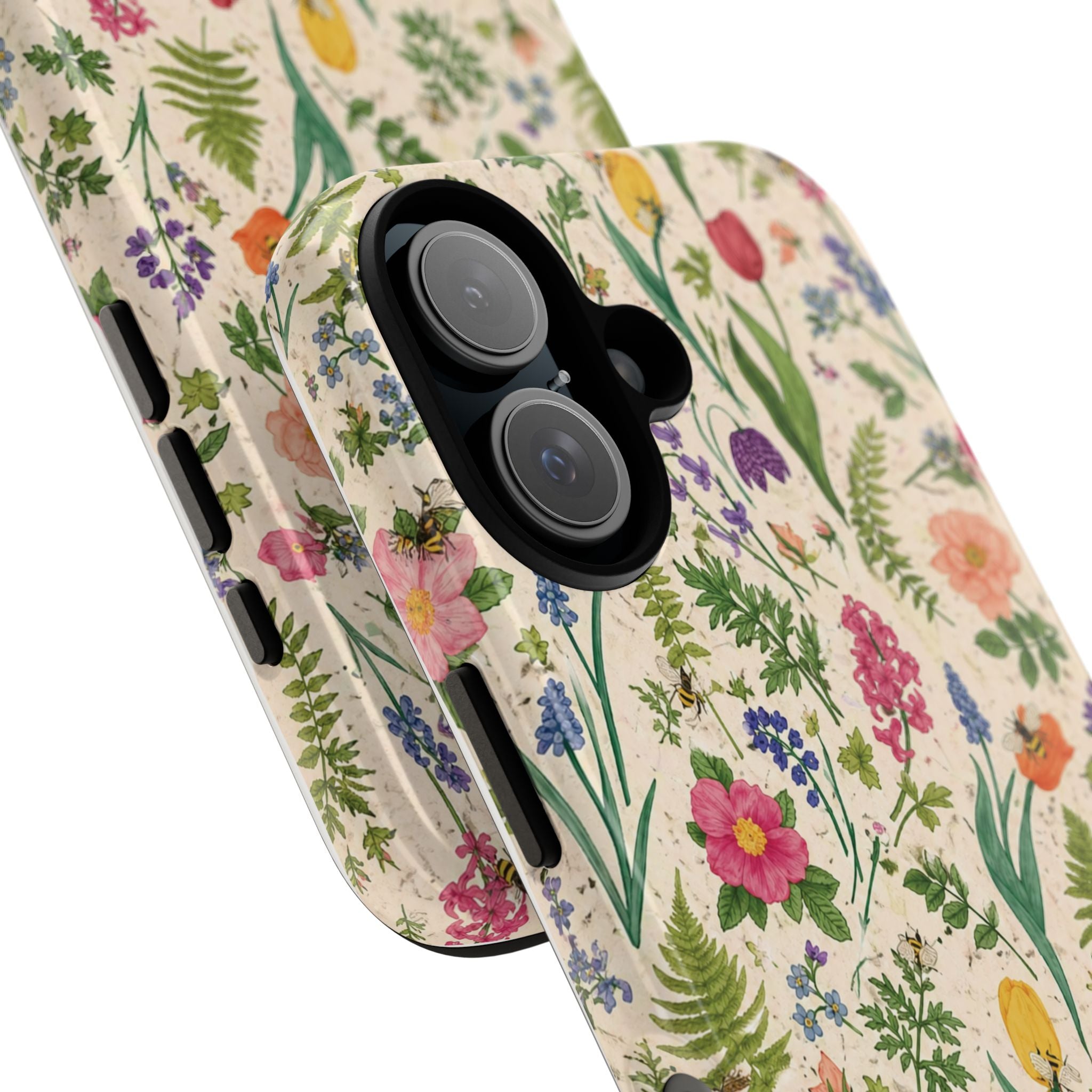 Spring Floral & Bee Pattern Tough Case
