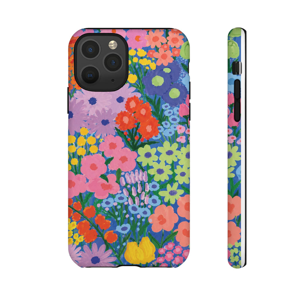 Colorful Floral Pattern Cute Aesthetic Tough Case