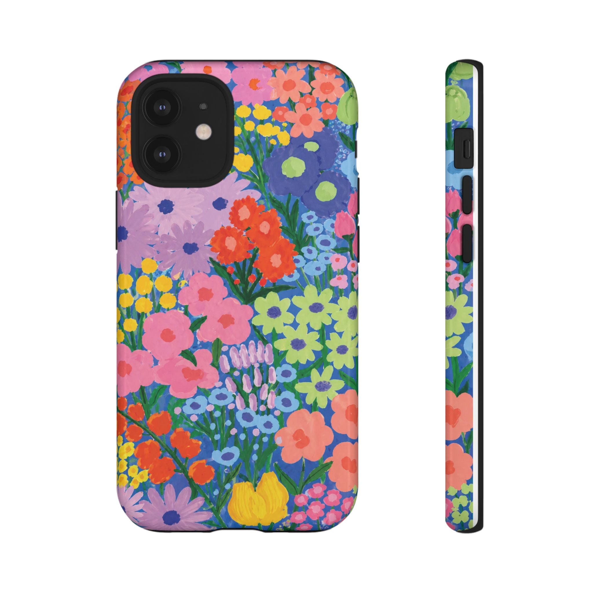 Colorful Floral Pattern Cute Aesthetic Tough Case