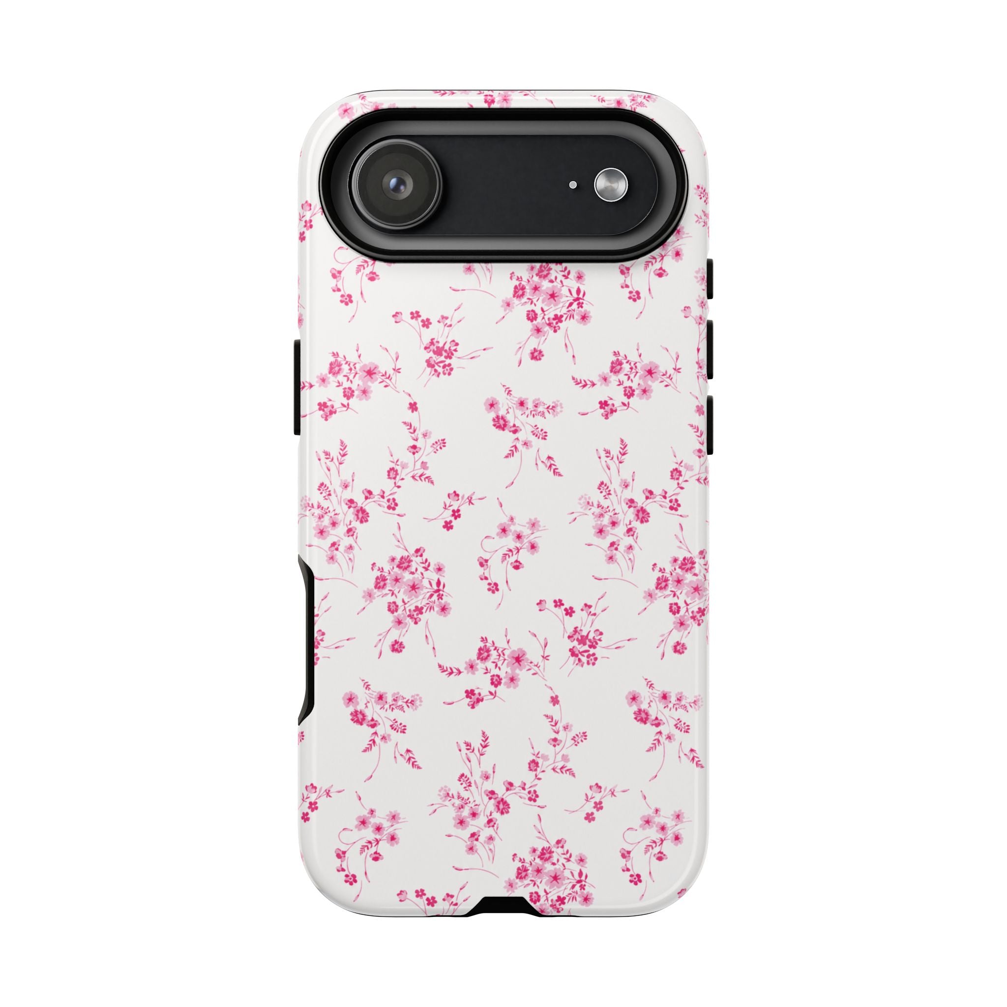 Burgundy Ditsy Floral Tough Case