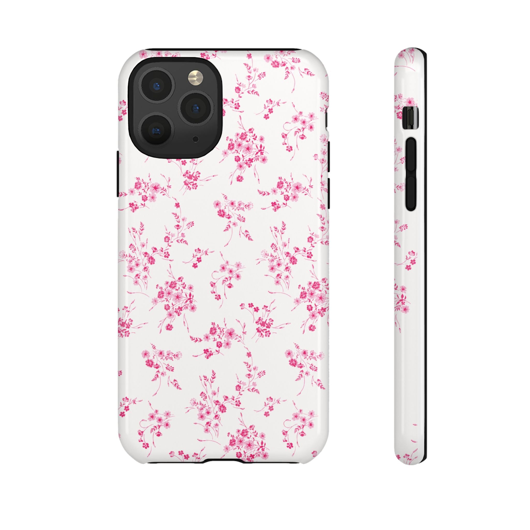 Burgundy Ditsy Floral Tough Case