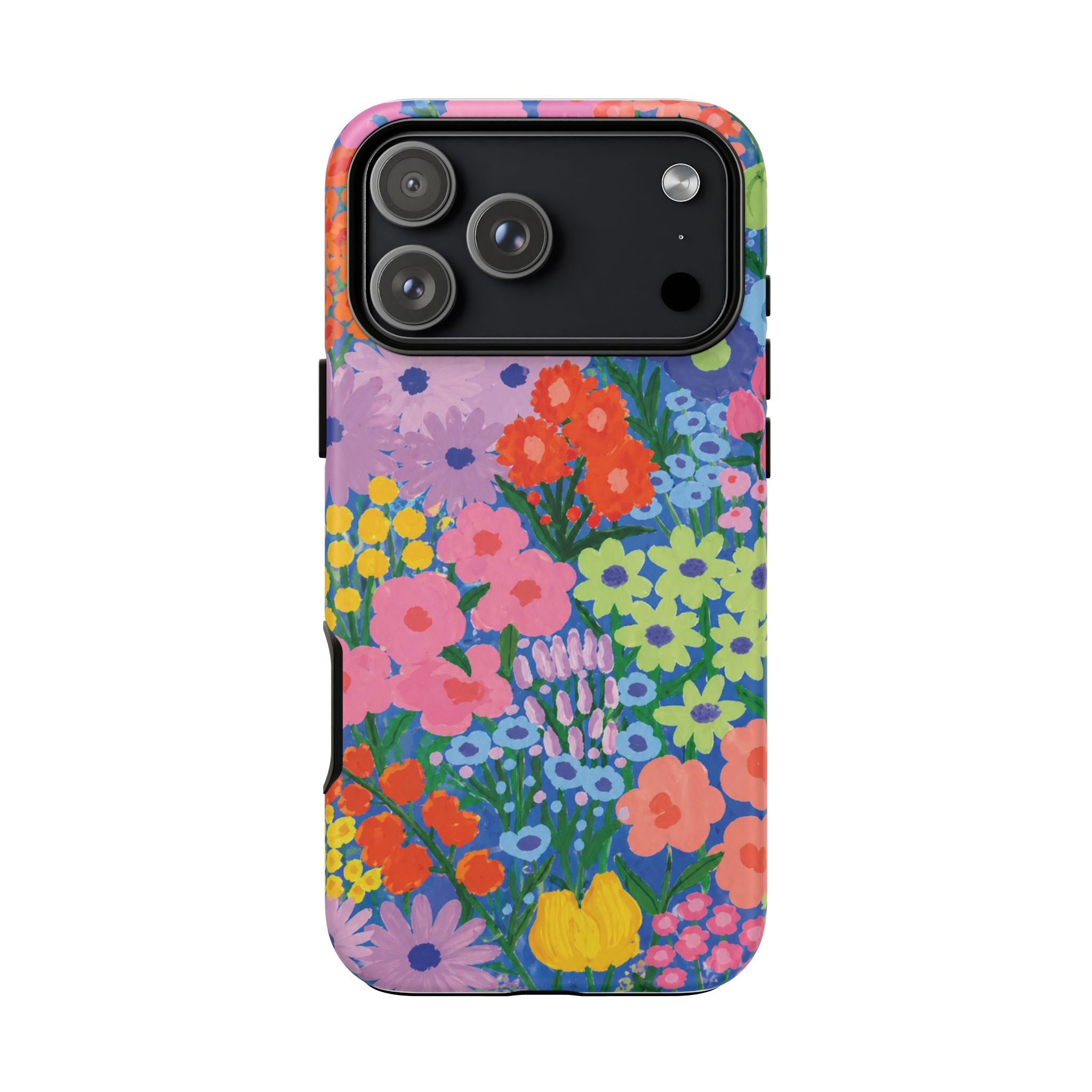 Colorful Floral Pattern Cute Aesthetic Tough Case