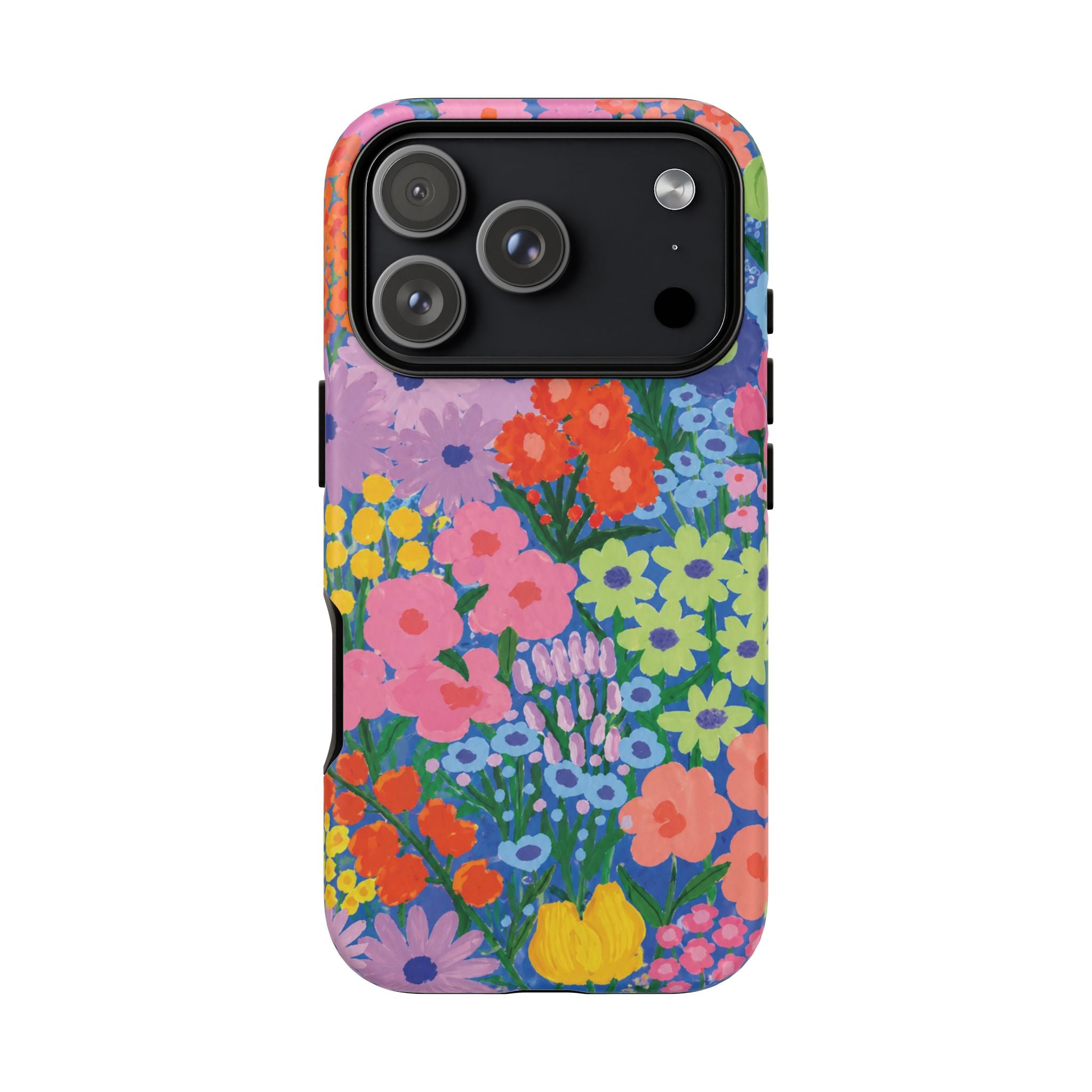 Colorful Floral Pattern Cute Aesthetic Tough Case
