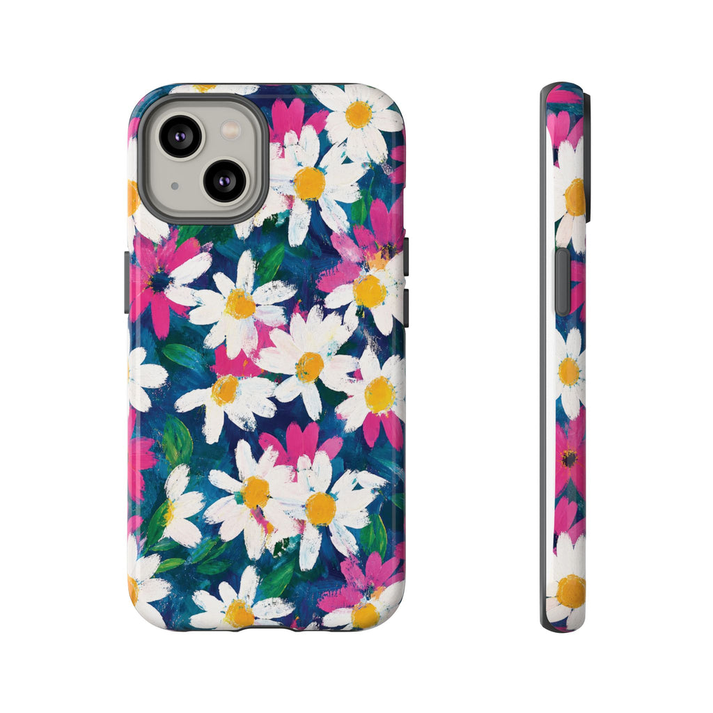 Painted Daisy Floral Tough Case