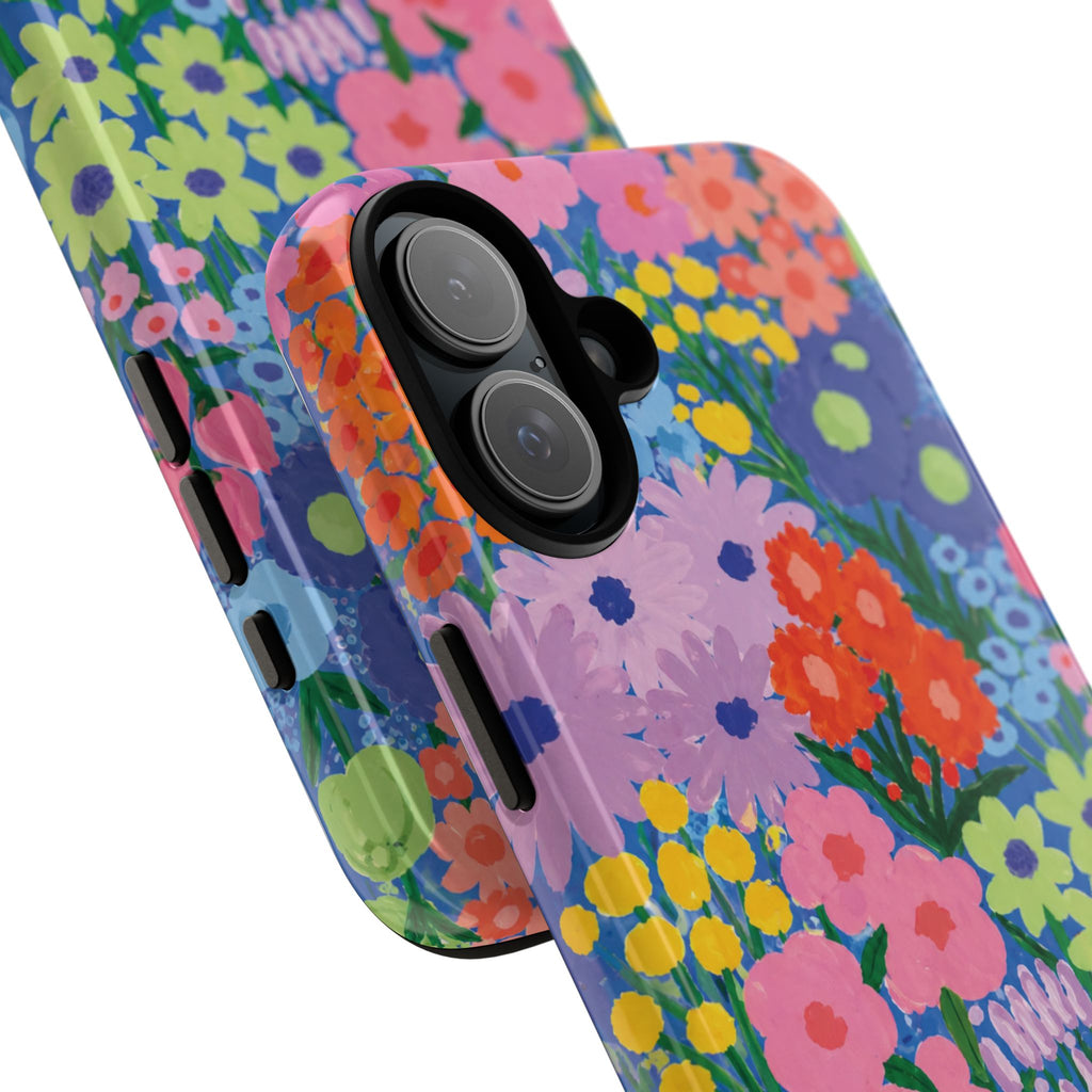 Colorful Floral Pattern Cute Aesthetic Tough Case