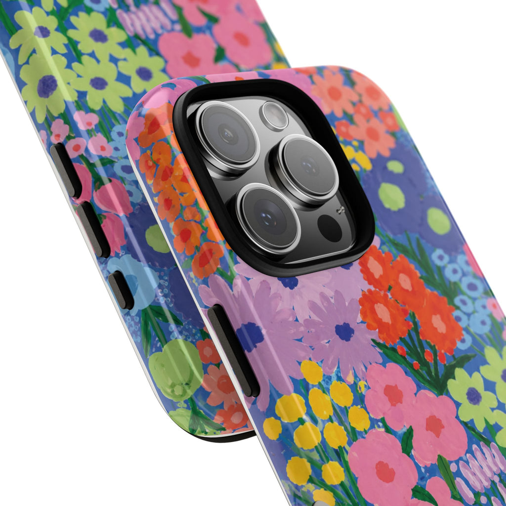 Colorful Floral Pattern Cute Aesthetic Tough Case