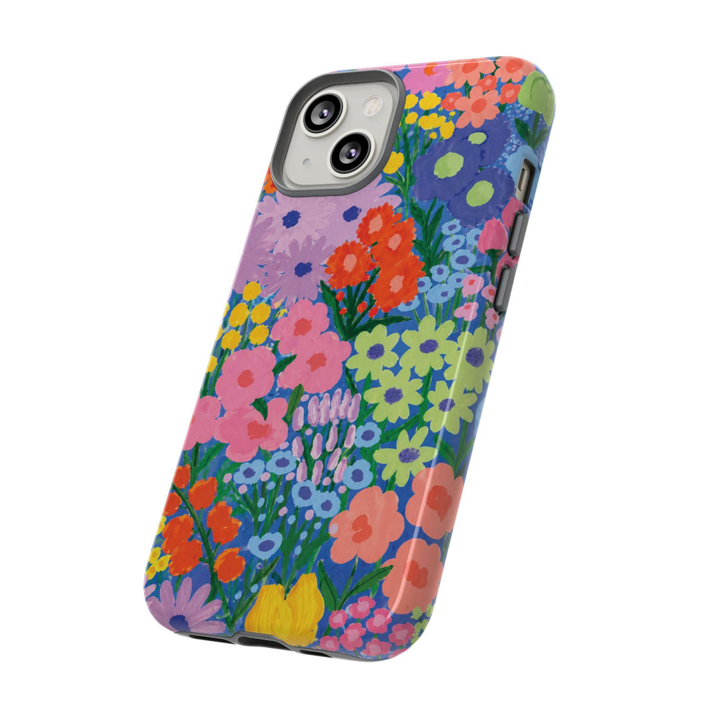 Colorful Floral Pattern Cute Aesthetic Tough Case