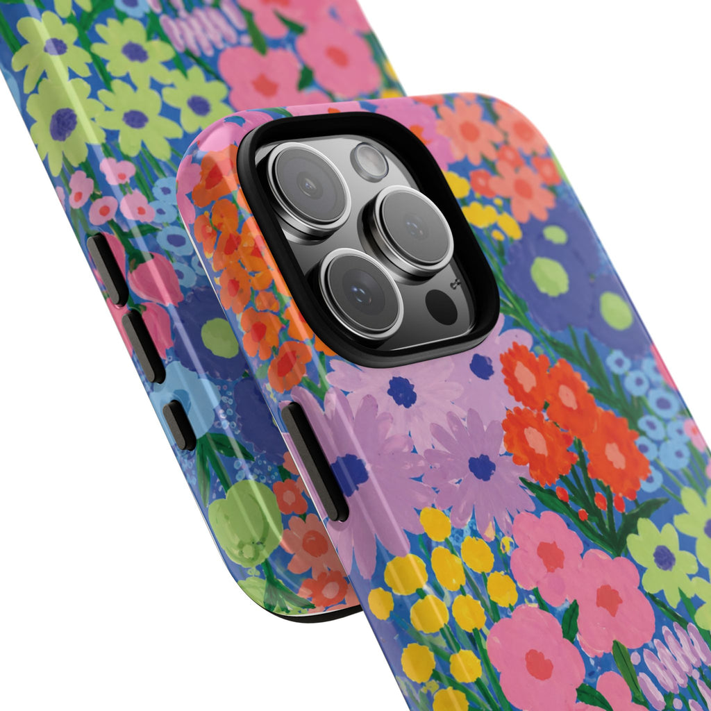 Colorful Floral Pattern Cute Aesthetic Tough Case