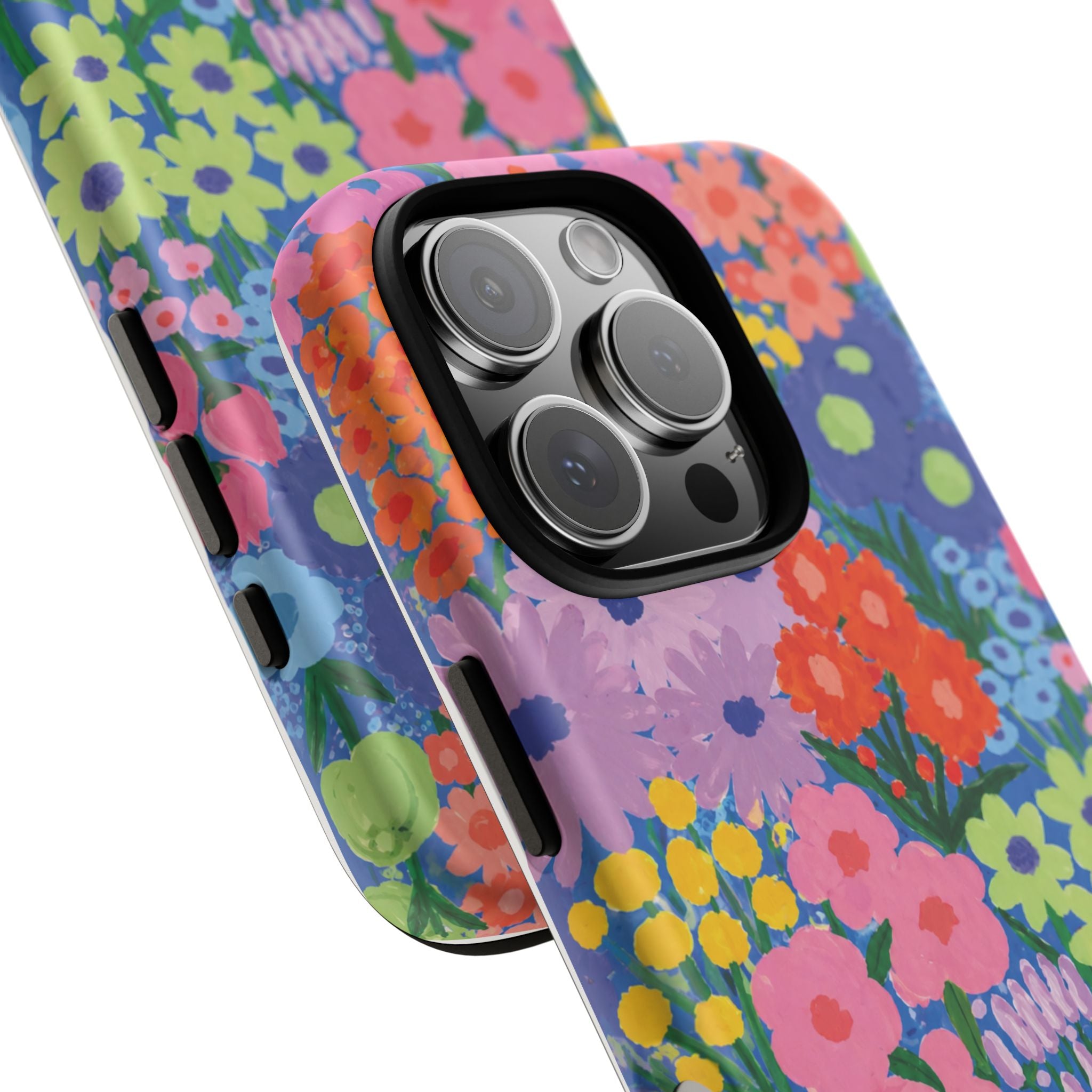 Colorful Floral Pattern Cute Aesthetic Tough Case
