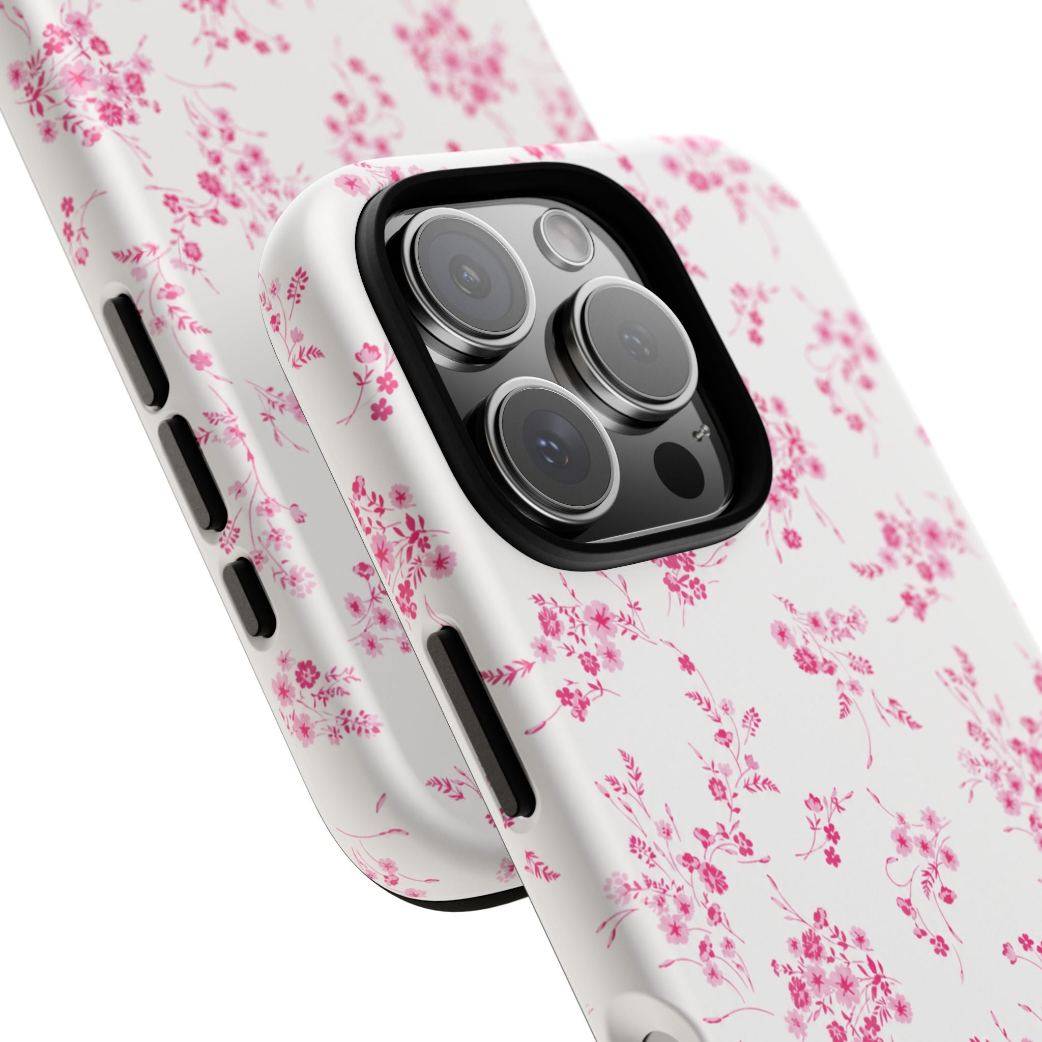 Burgundy Ditsy Floral Tough Case