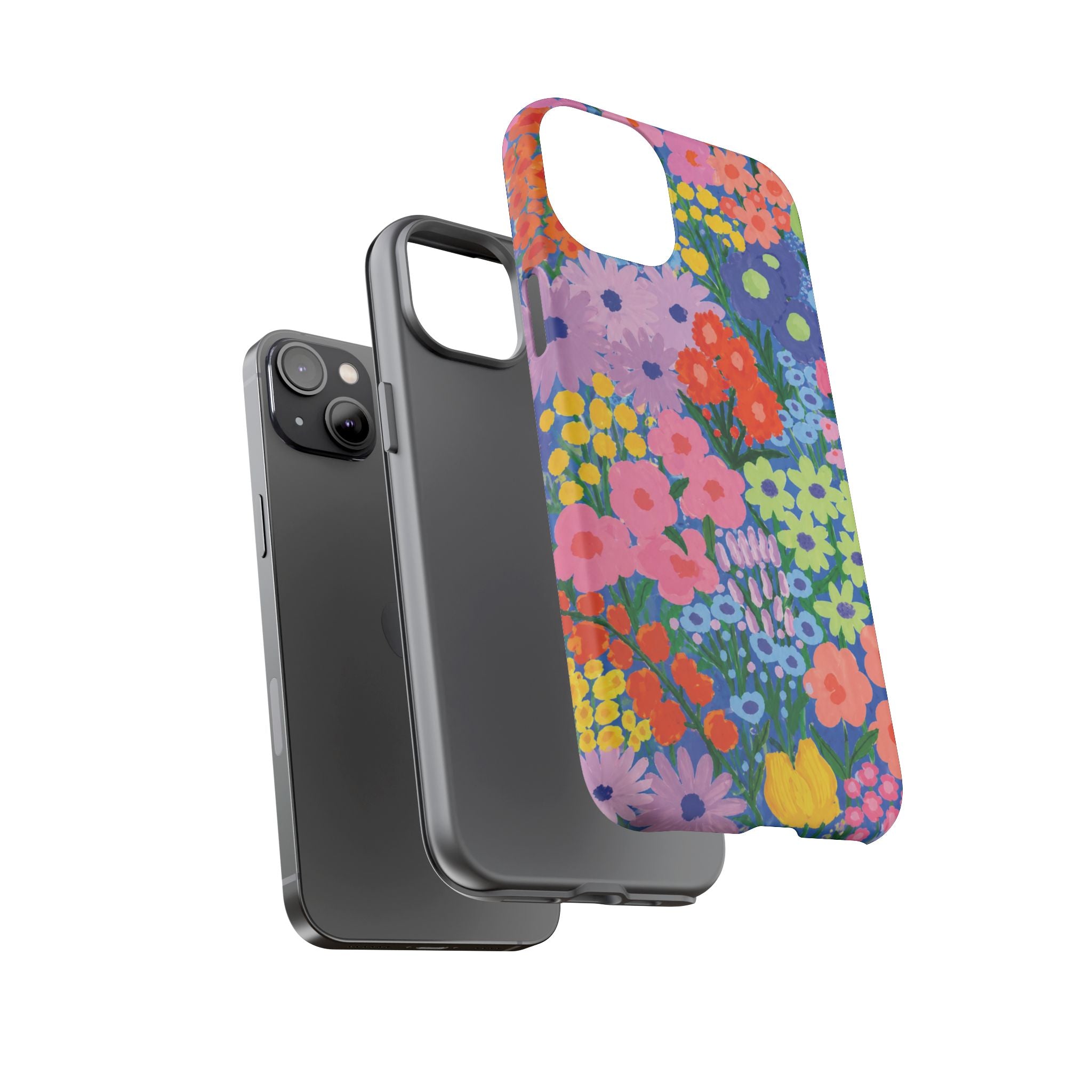 Colorful Floral Pattern Cute Aesthetic Tough Case