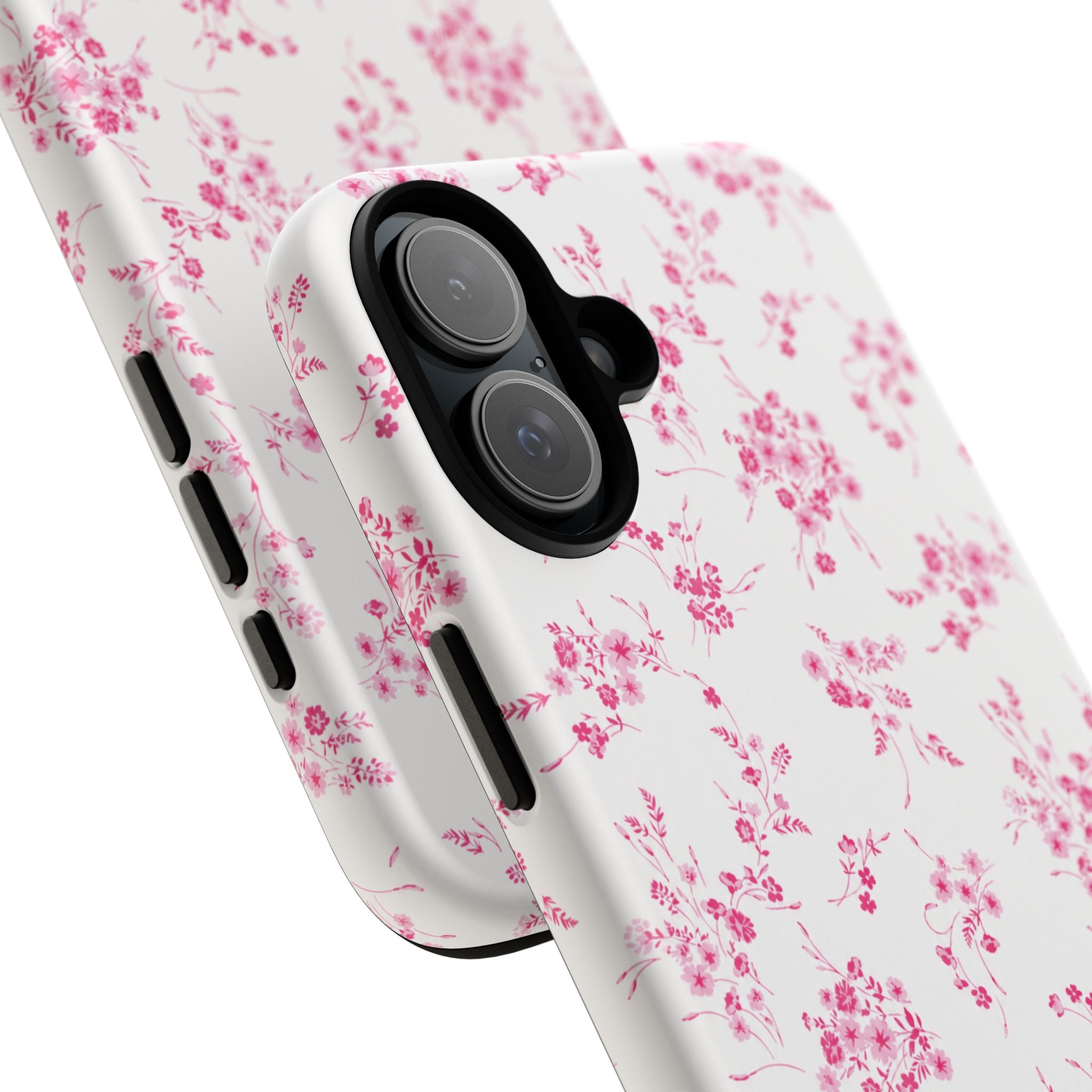 Burgundy Ditsy Floral Tough Case