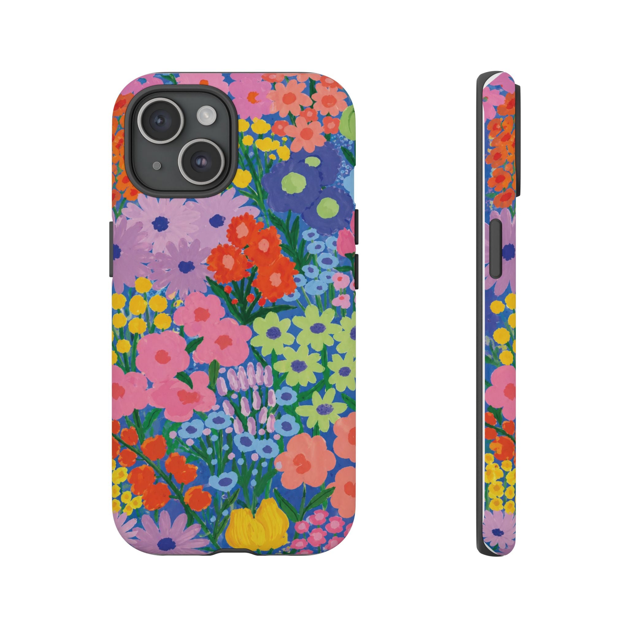 Colorful Floral Pattern Cute Aesthetic Tough Case