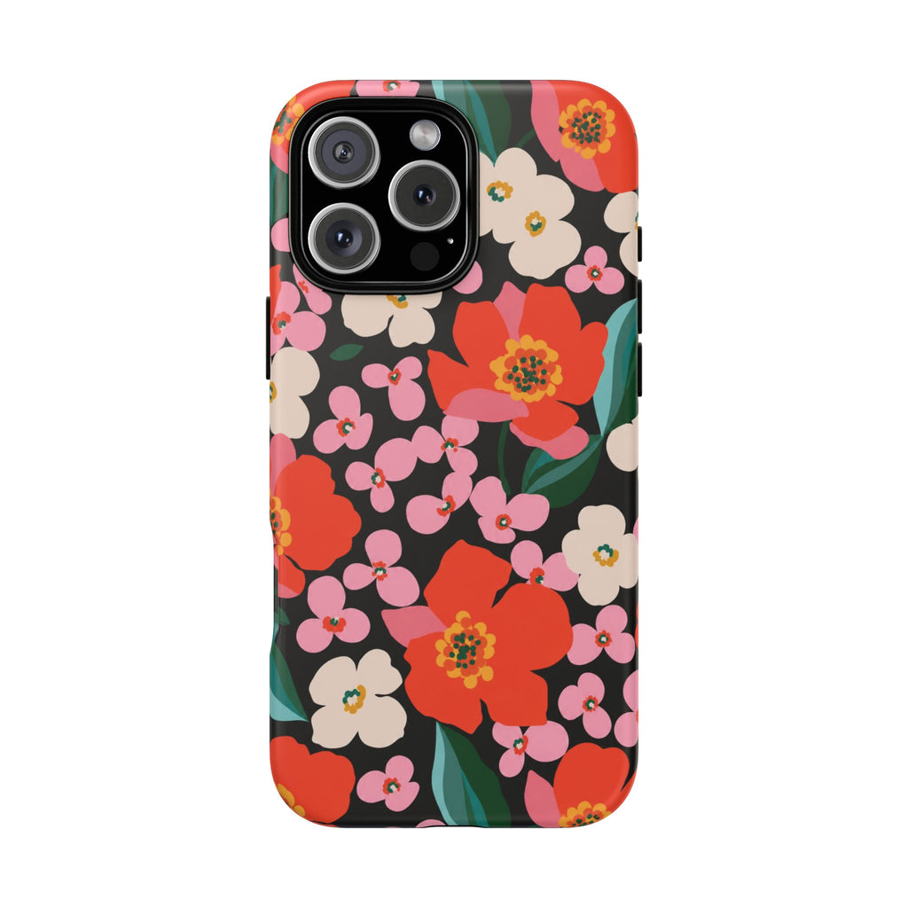 Bold Retro Floral Tough Case