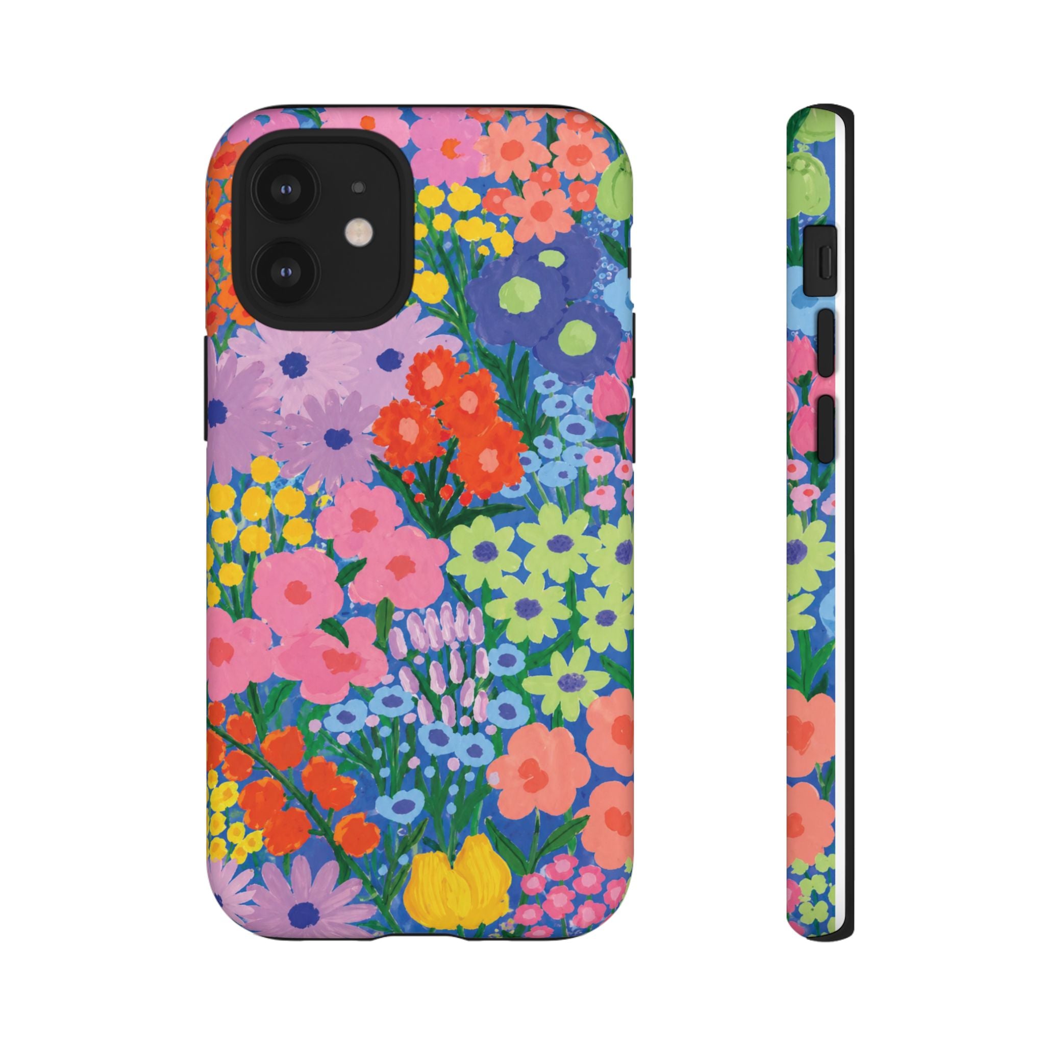 Colorful Floral Pattern Cute Aesthetic Tough Case