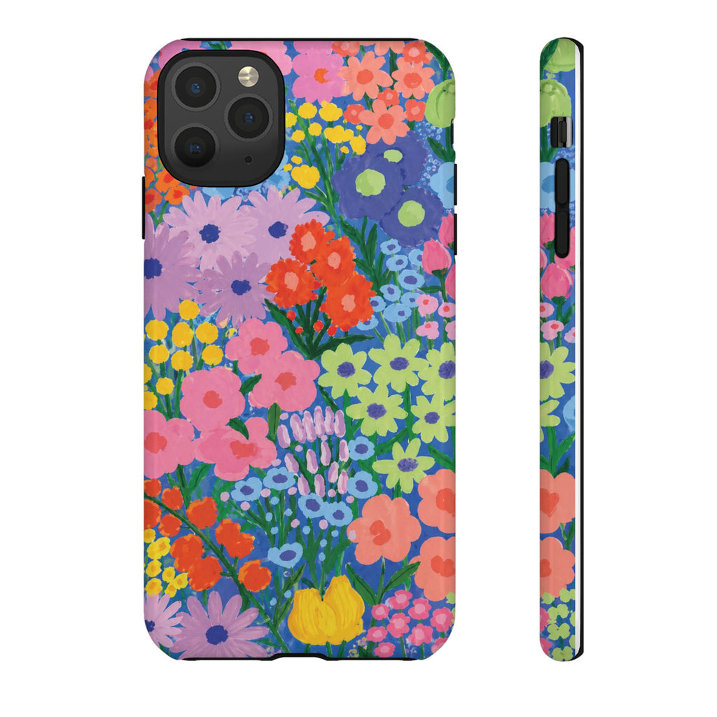 Colorful Floral Pattern Cute Aesthetic Tough Case