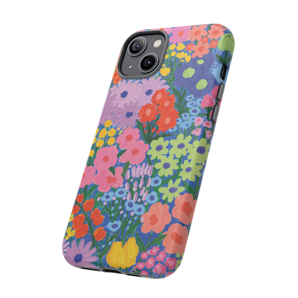 Colorful Floral Pattern Cute Aesthetic Tough Case