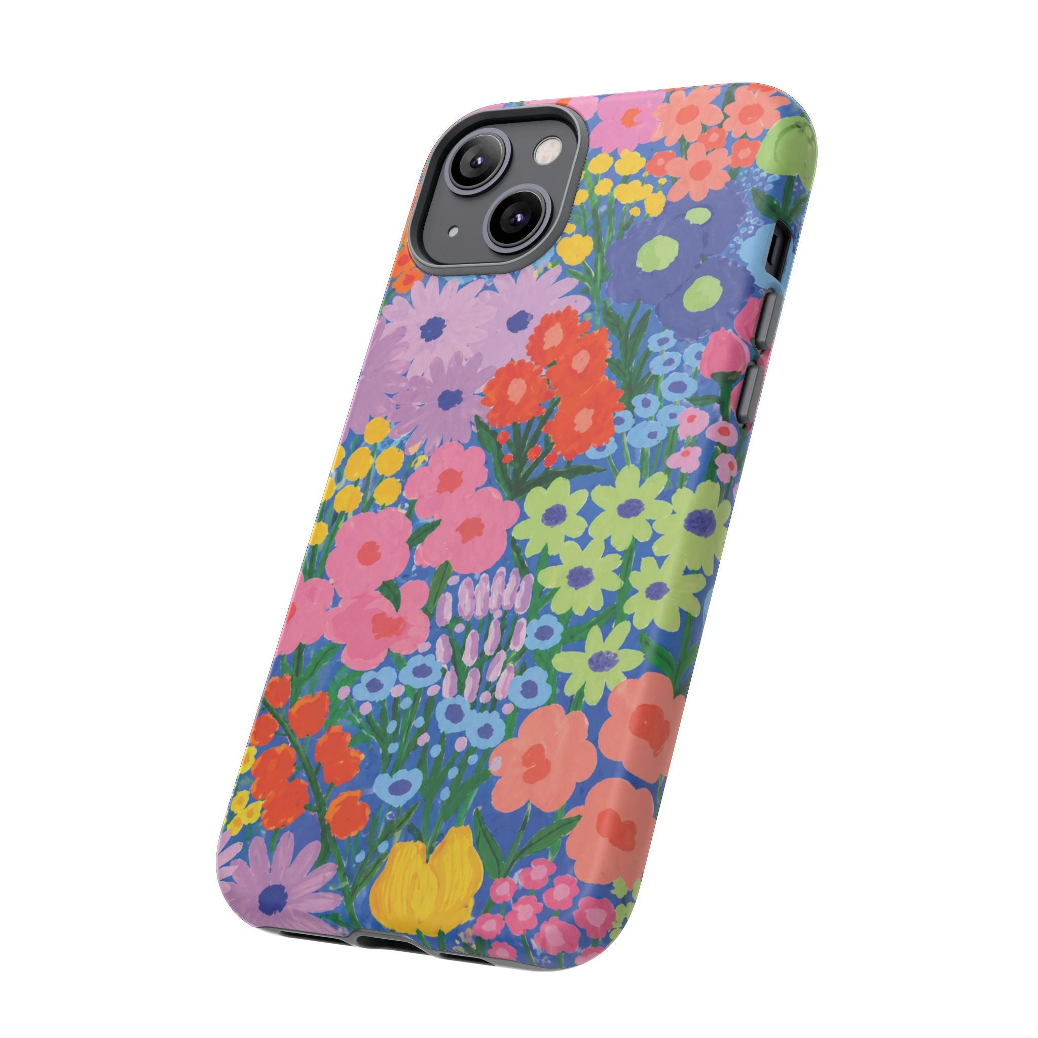 Colorful Floral Pattern Cute Aesthetic Tough Case