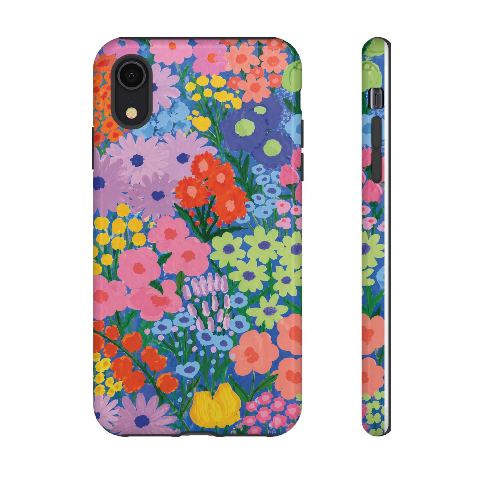 Colorful Floral Pattern Cute Aesthetic Tough Case