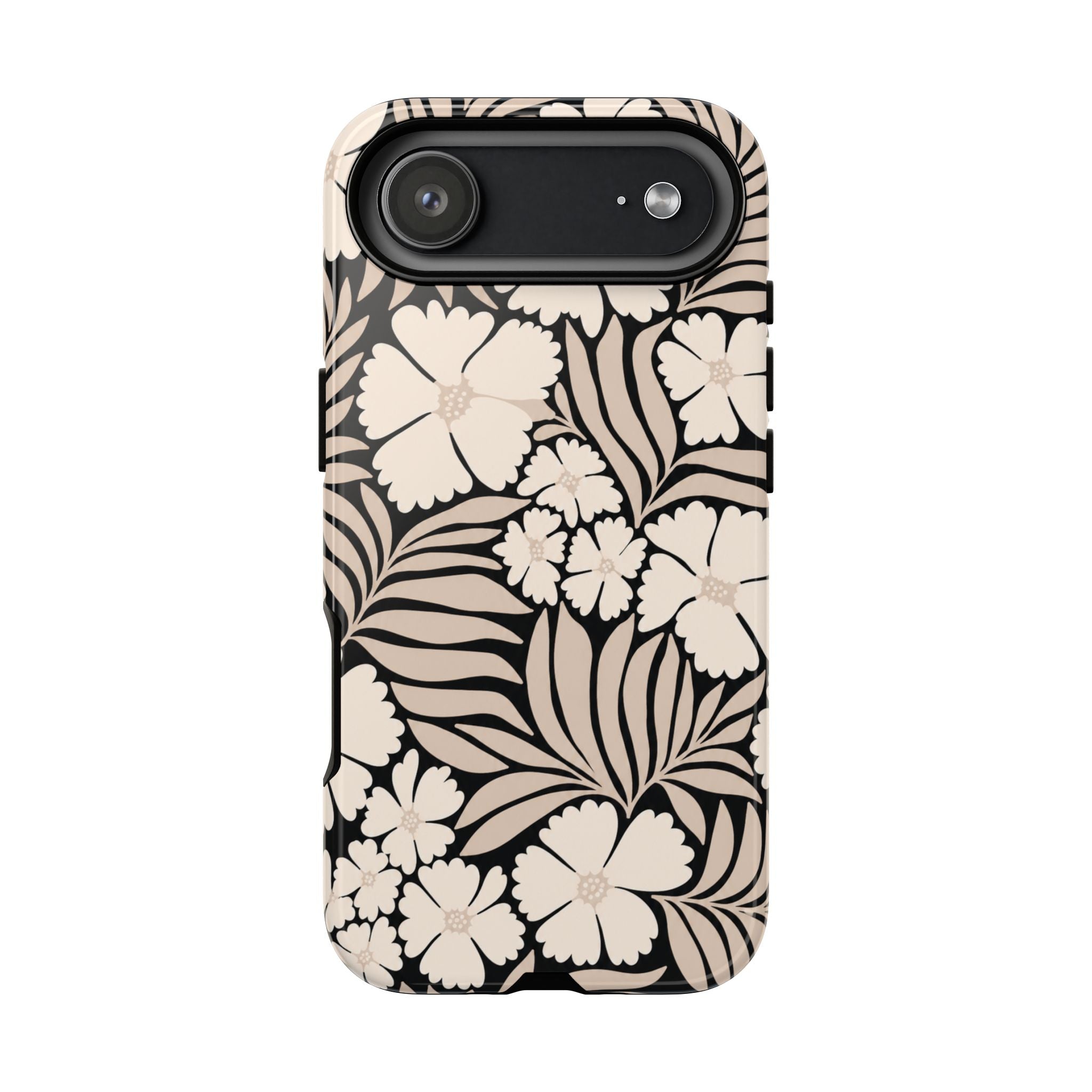Neutral Floral Silhouette Tough Case