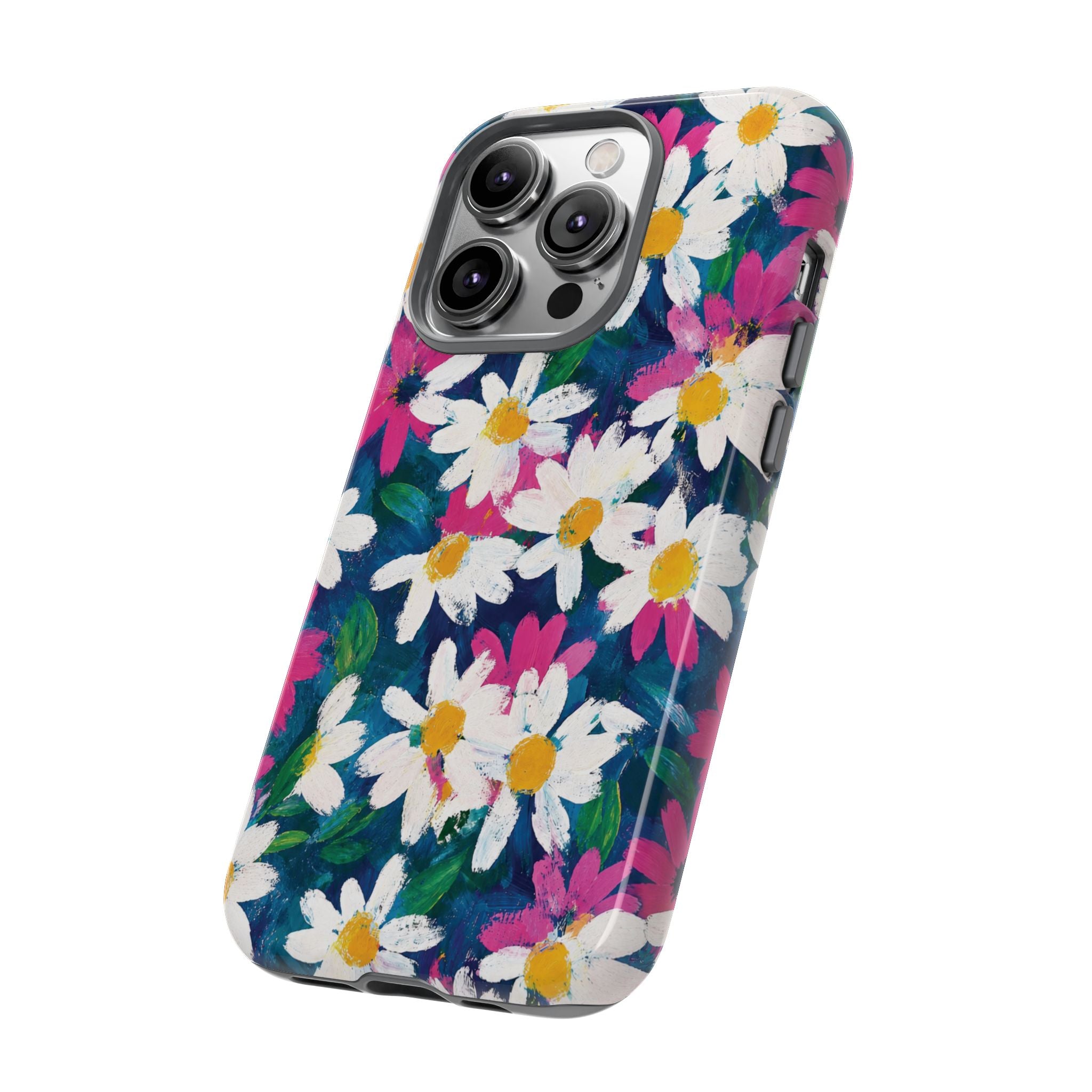 Painted Daisy Floral Tough Case