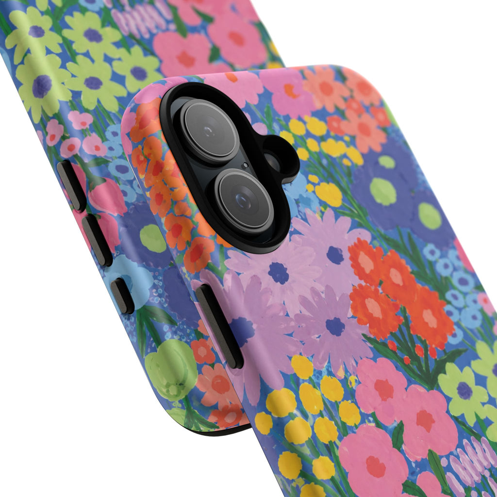 Colorful Floral Pattern Cute Aesthetic Tough Case