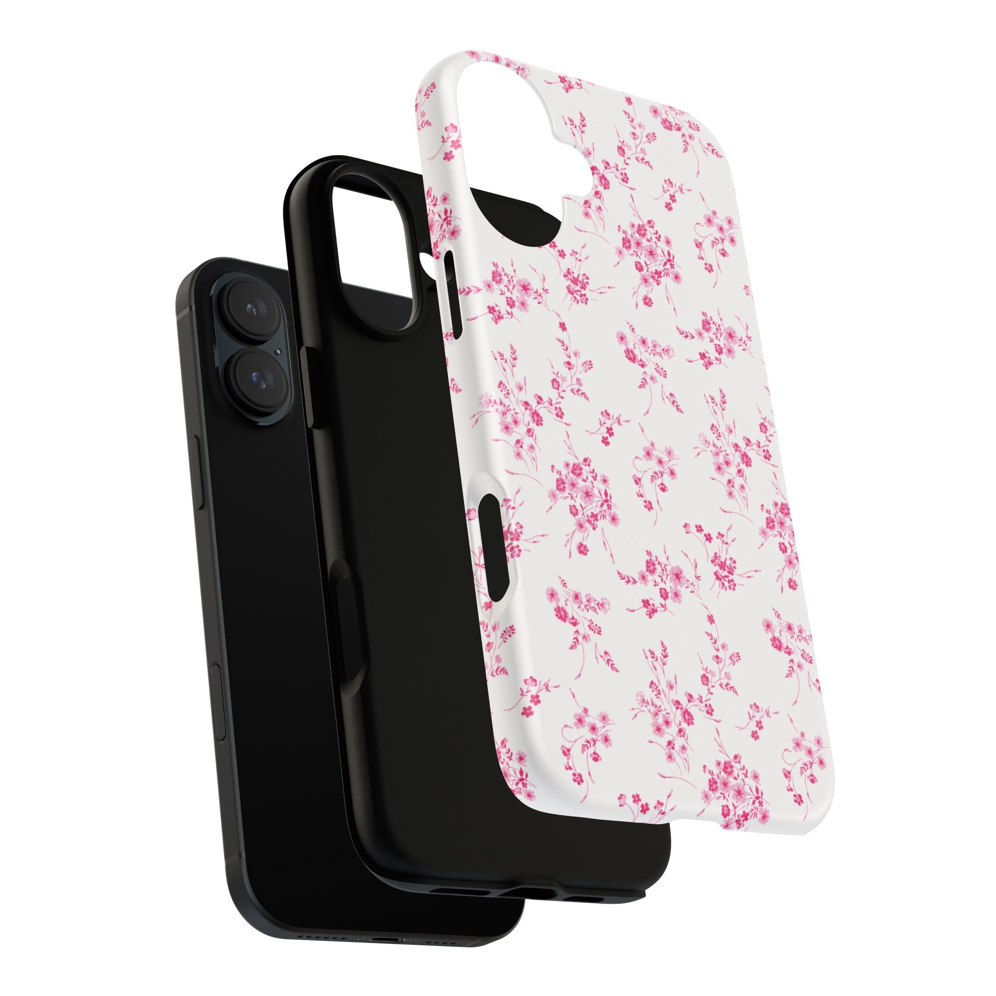 Burgundy Ditsy Floral Tough Case