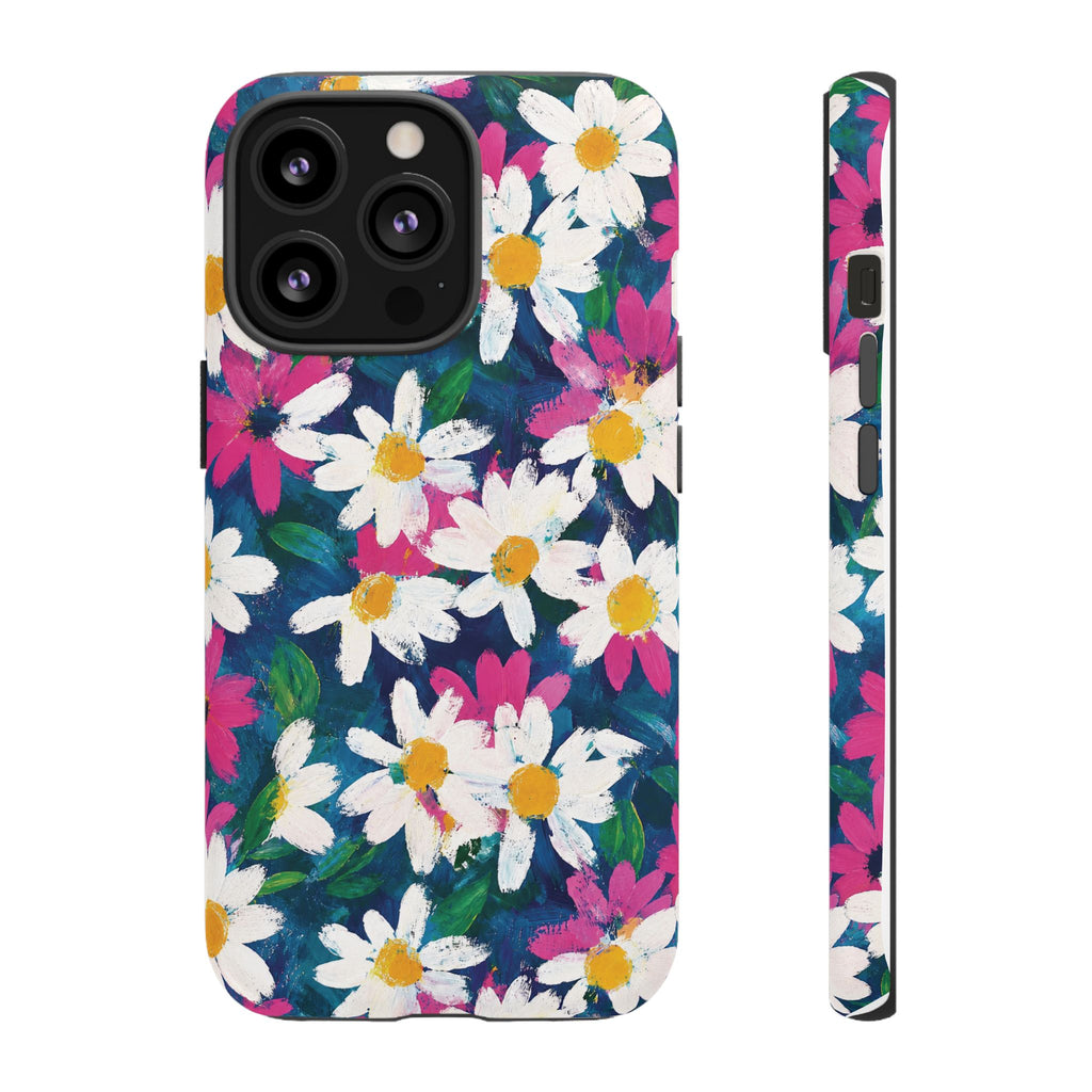 Painted Daisy Floral Tough Case