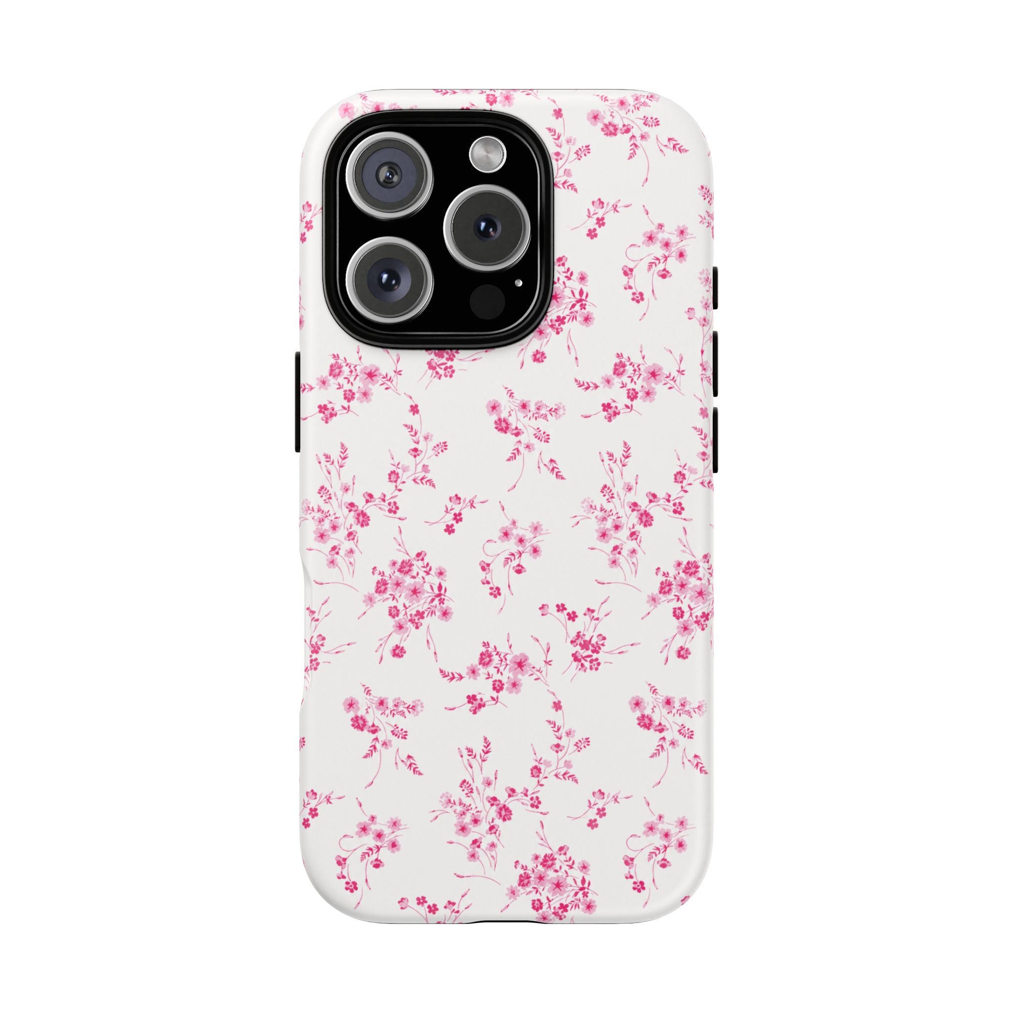 Burgundy Ditsy Floral Tough Case