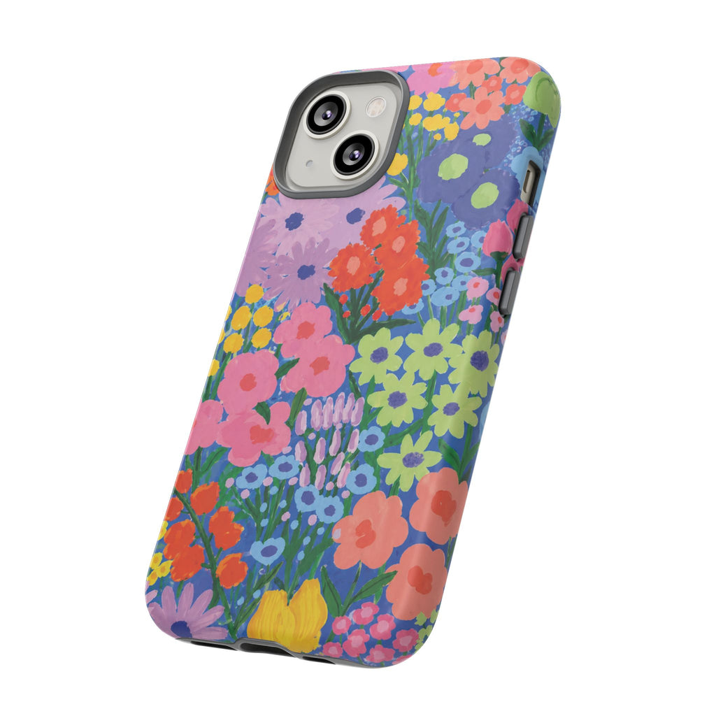 Colorful Floral Pattern Cute Aesthetic Tough Case