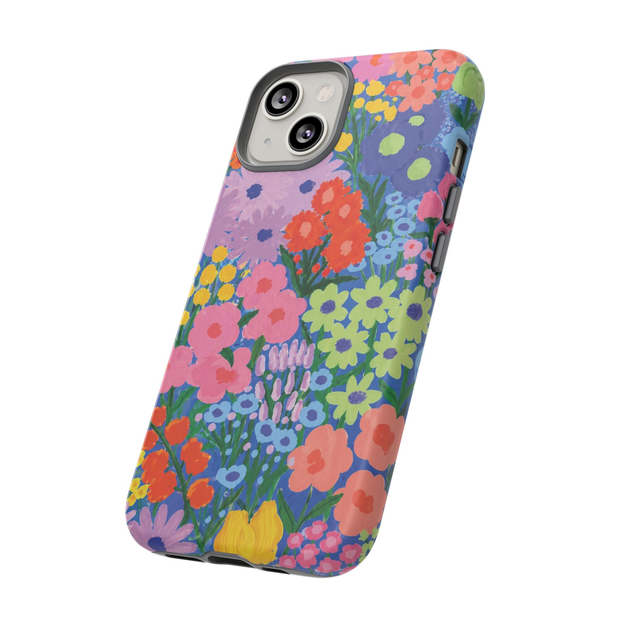 Colorful Floral Pattern Cute Aesthetic Tough Case
