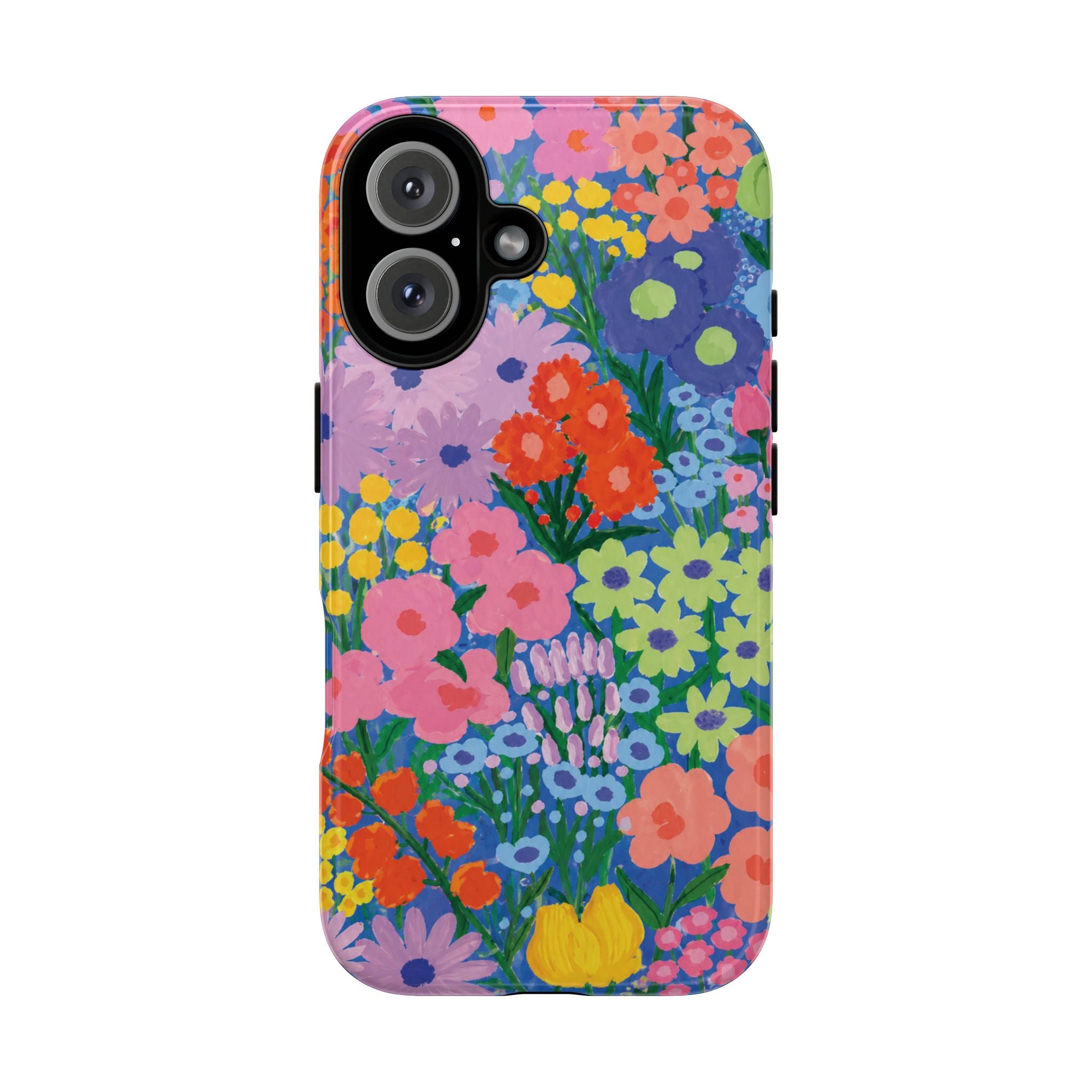 Colorful Floral Pattern Cute Aesthetic Tough Case