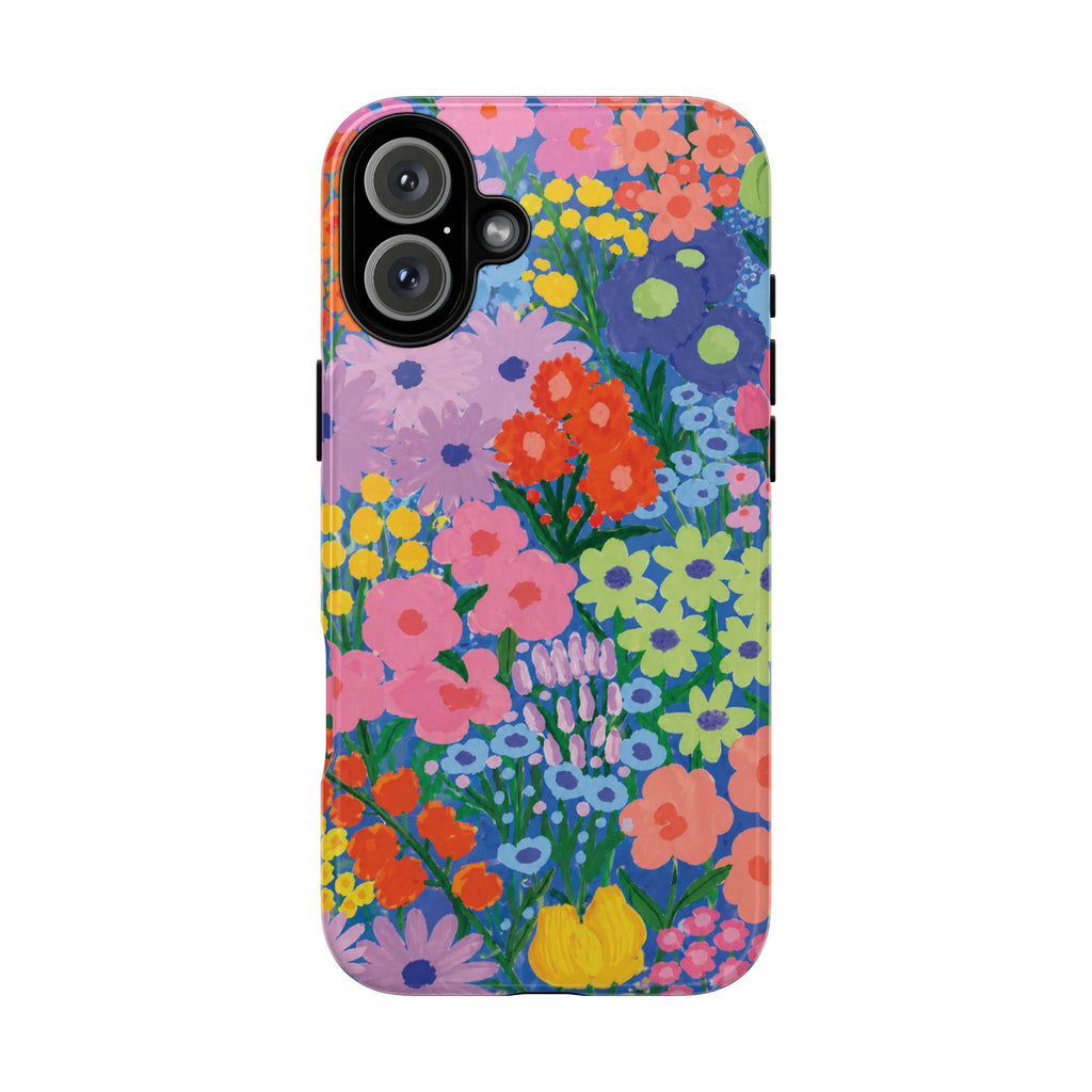 Colorful Floral Pattern Cute Aesthetic Tough Case