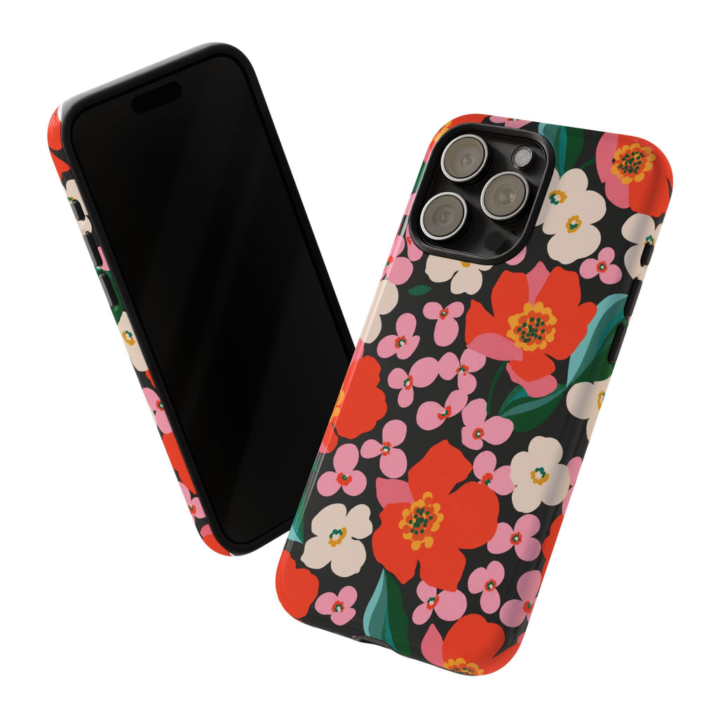 Bold Retro Floral Tough Case