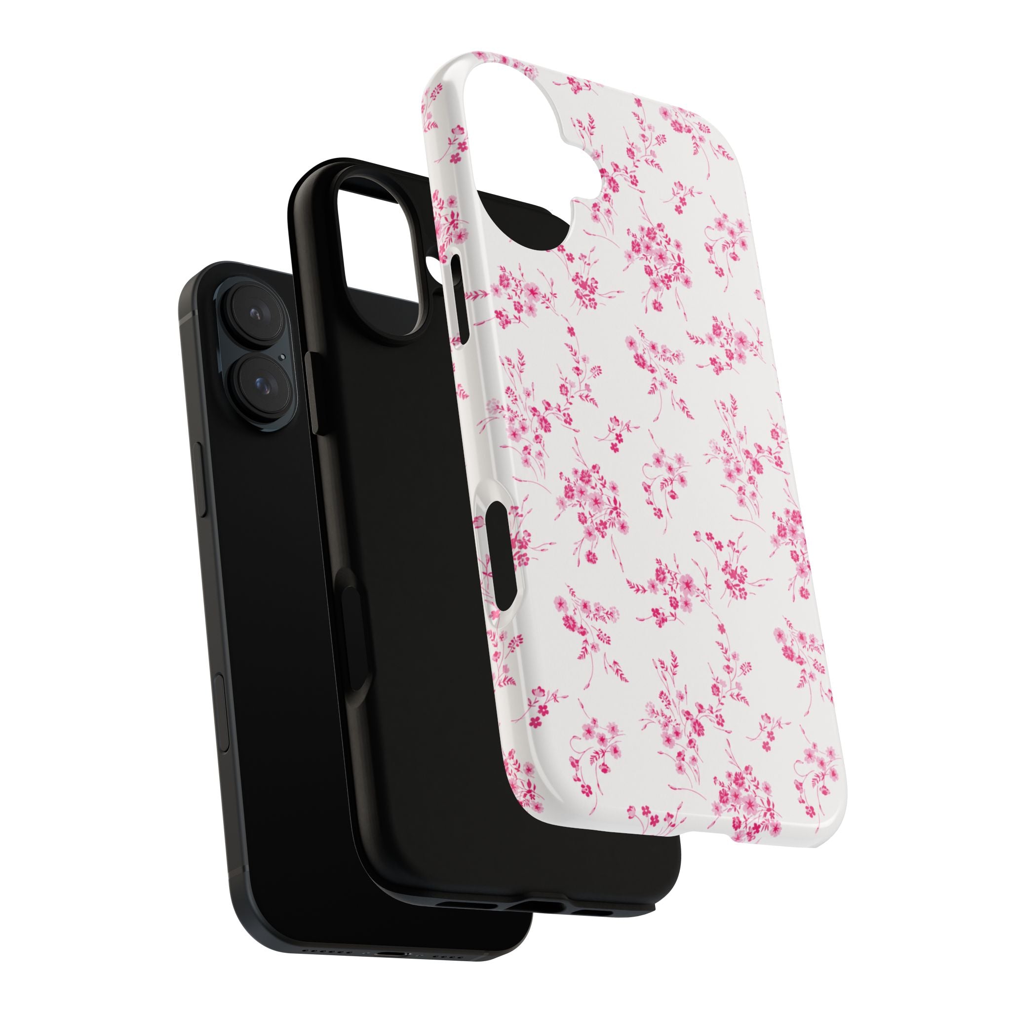 Burgundy Ditsy Floral Tough Case