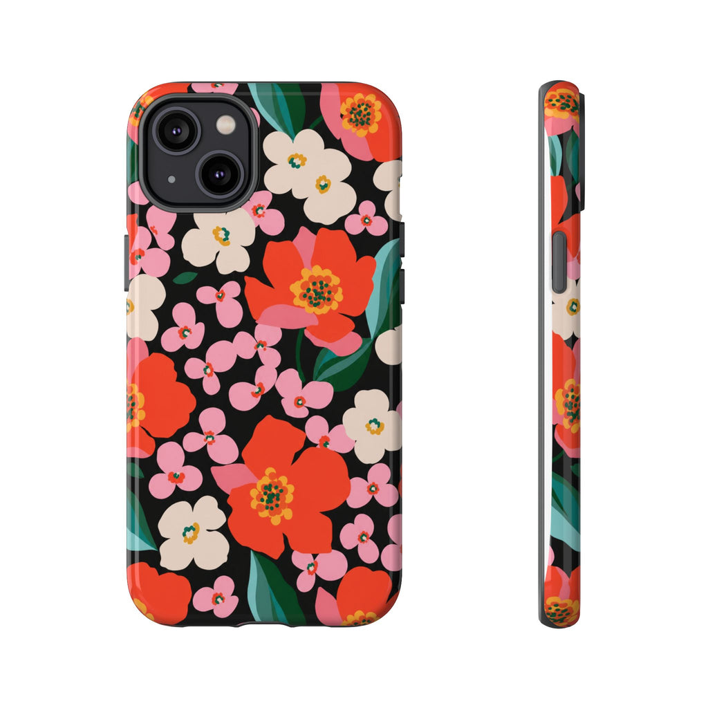 Bold Retro Floral Tough Case